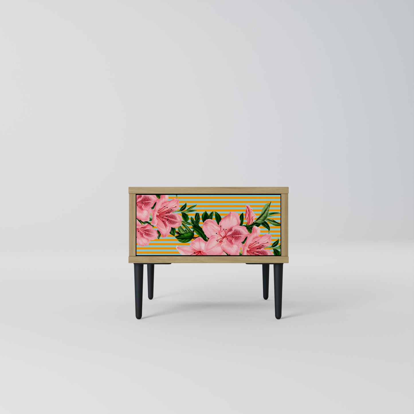 FRAGILE BEAUTY Nightstand in Oak Effect