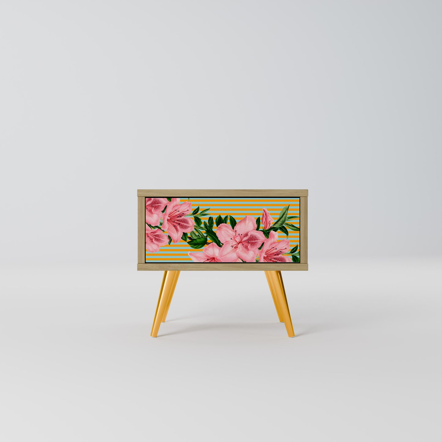 FRAGILE BEAUTY Nightstand in Oak Effect