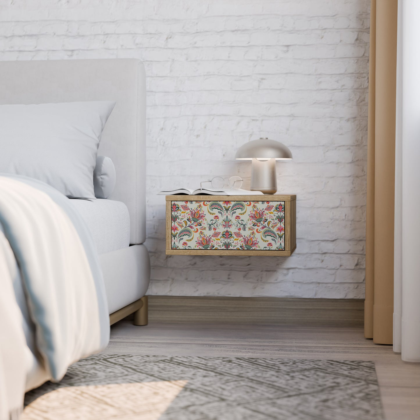 ORGANIC FOLKLORE Nightstand in Oak Effect