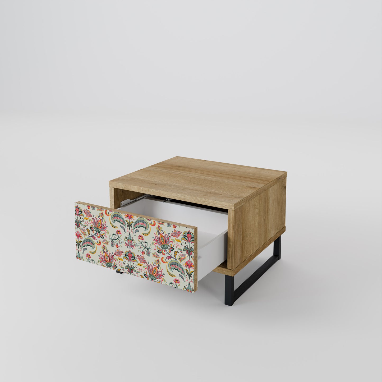 ORGANIC FOLKLORE Nightstand in Oak Effect
