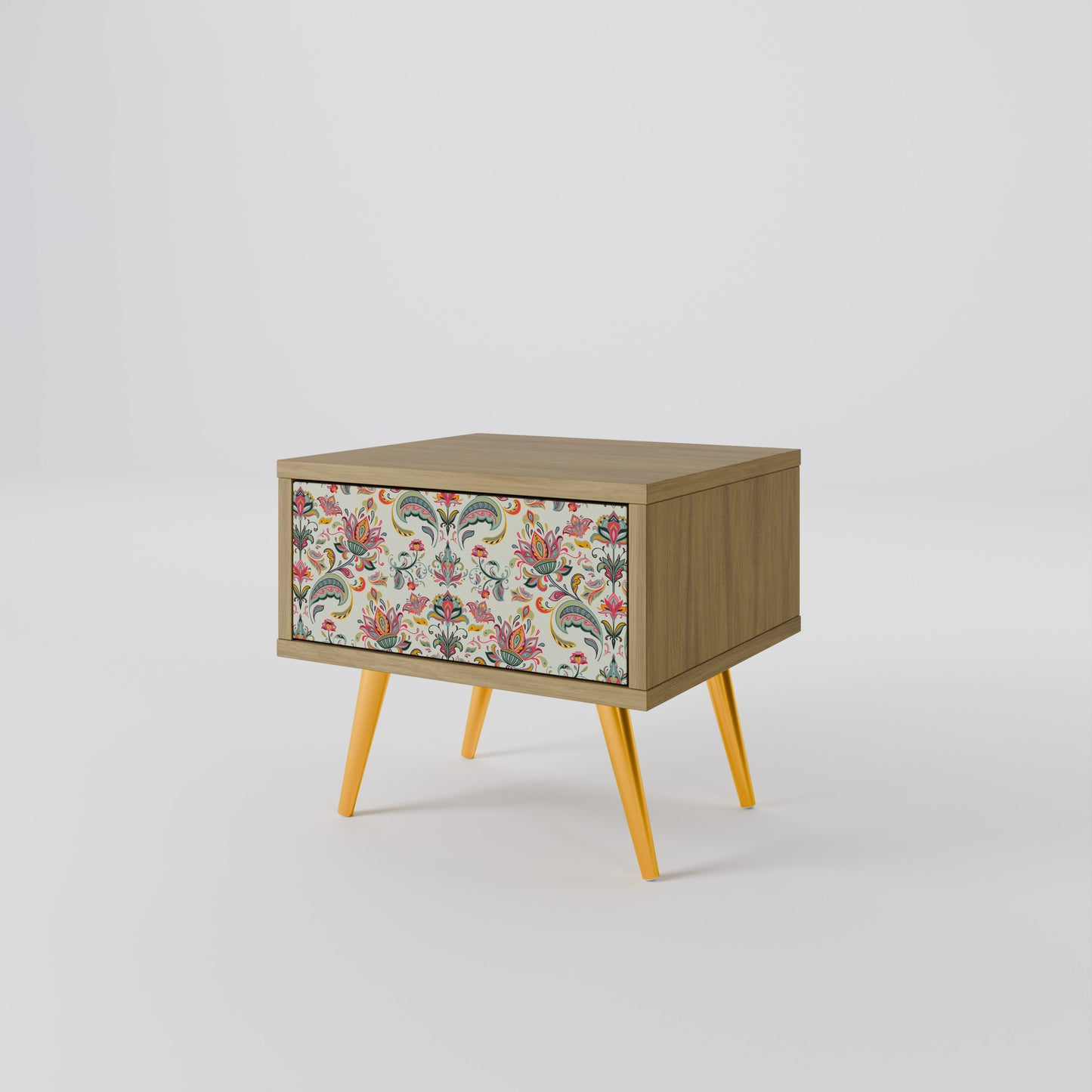 ORGANIC FOLKLORE Nightstand in Oak Effect