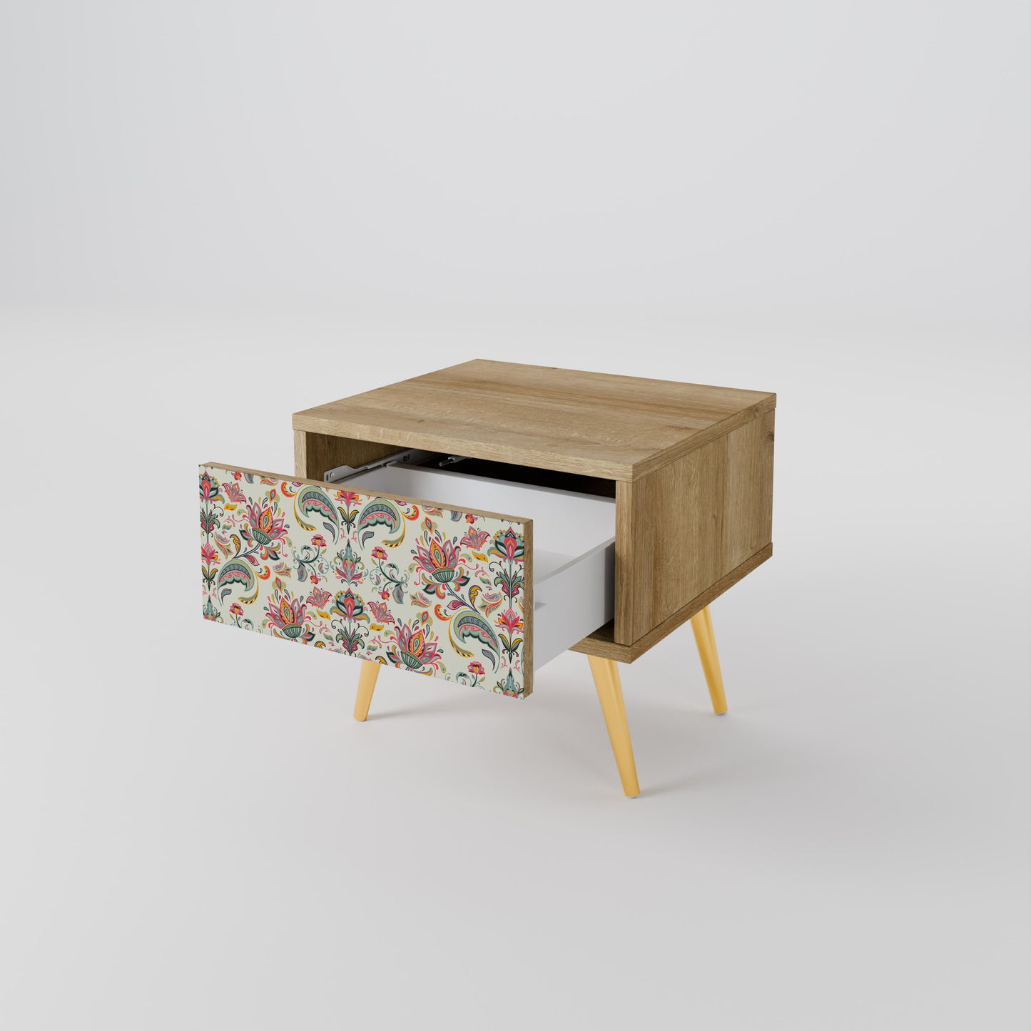 ORGANIC FOLKLORE Nightstand in Oak Effect