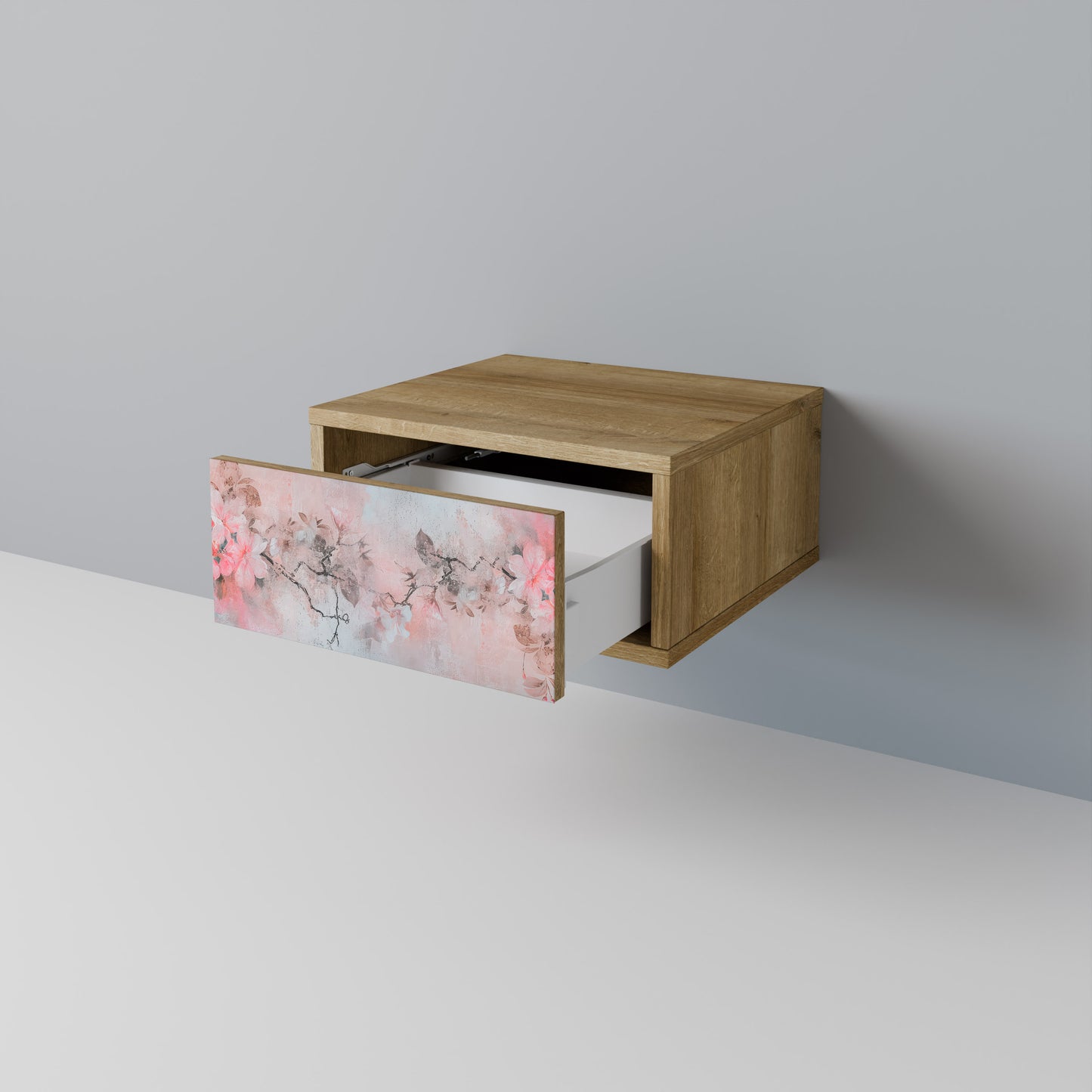 CHERRY BLOSSOM Nightstand in Oak Effect