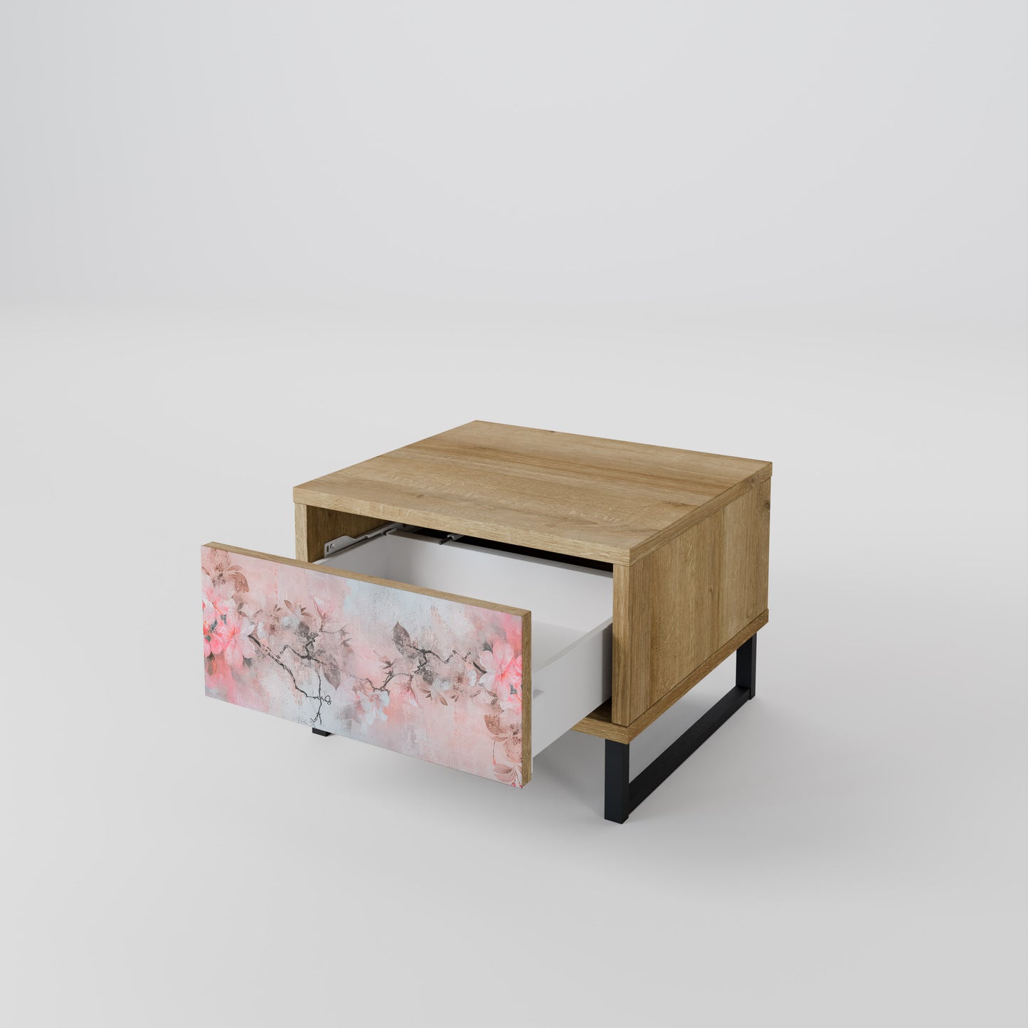 CHERRY BLOSSOM Nightstand in Oak Effect