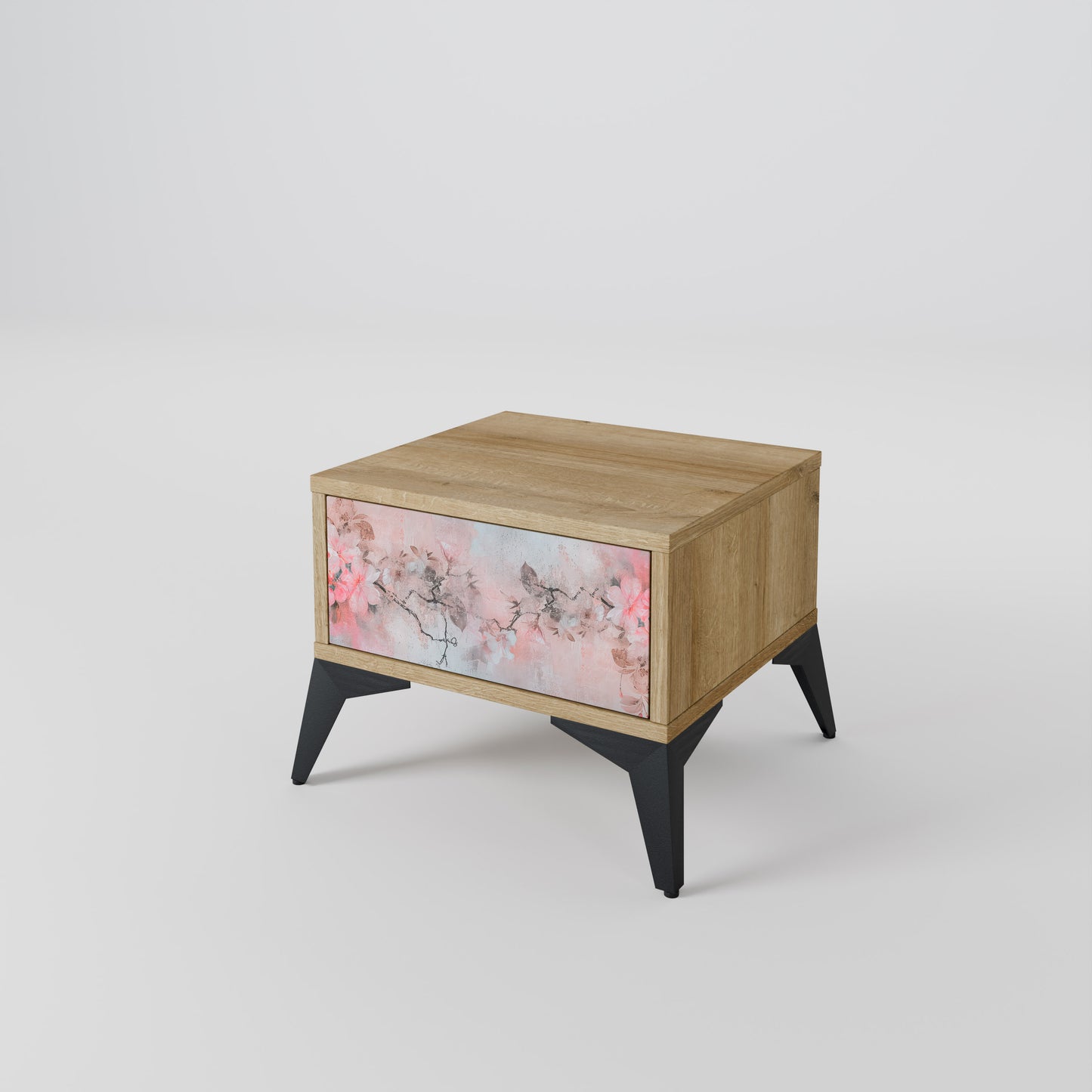 CHERRY BLOSSOM Nightstand in Oak Effect