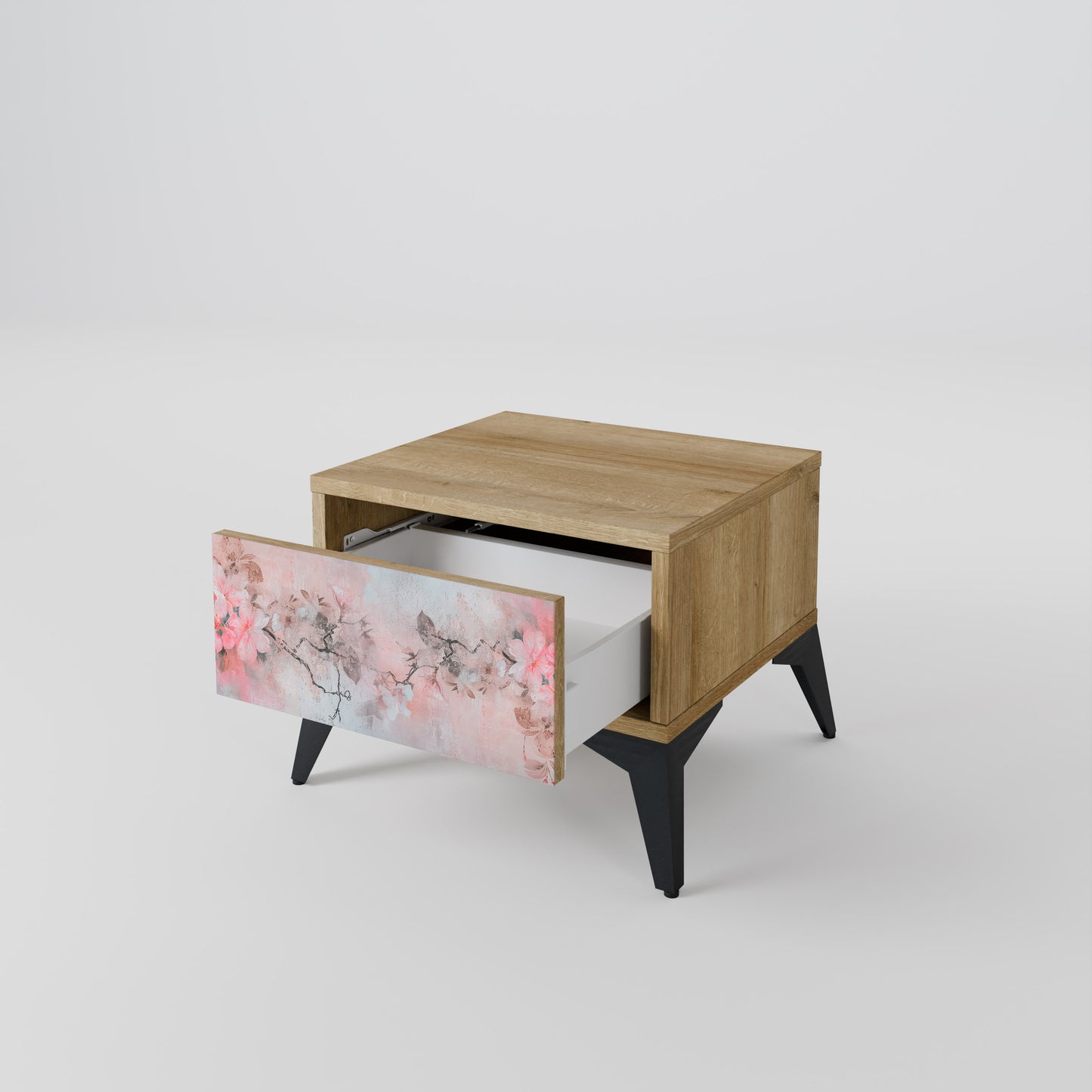 CHERRY BLOSSOM Nightstand in Oak Effect