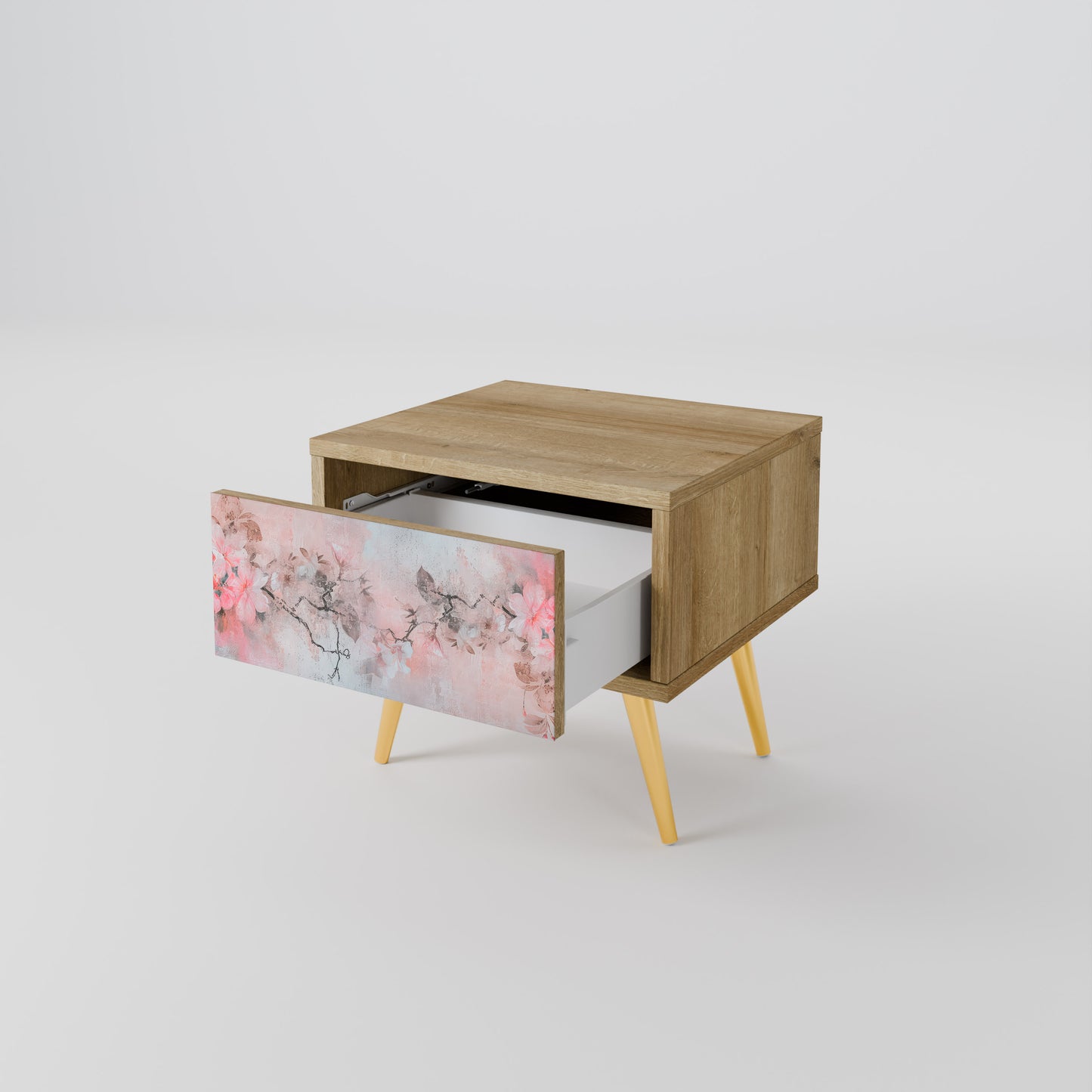 CHERRY BLOSSOM Nightstand in Oak Effect