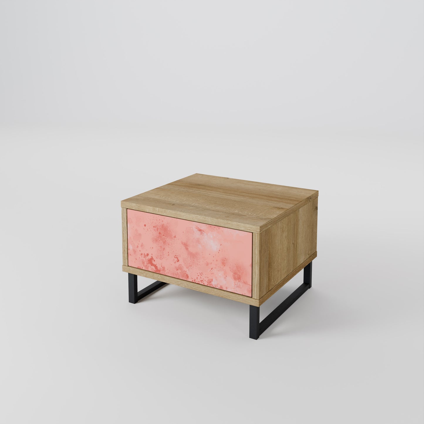 CRANE DANCE Nightstand in Oak Effect