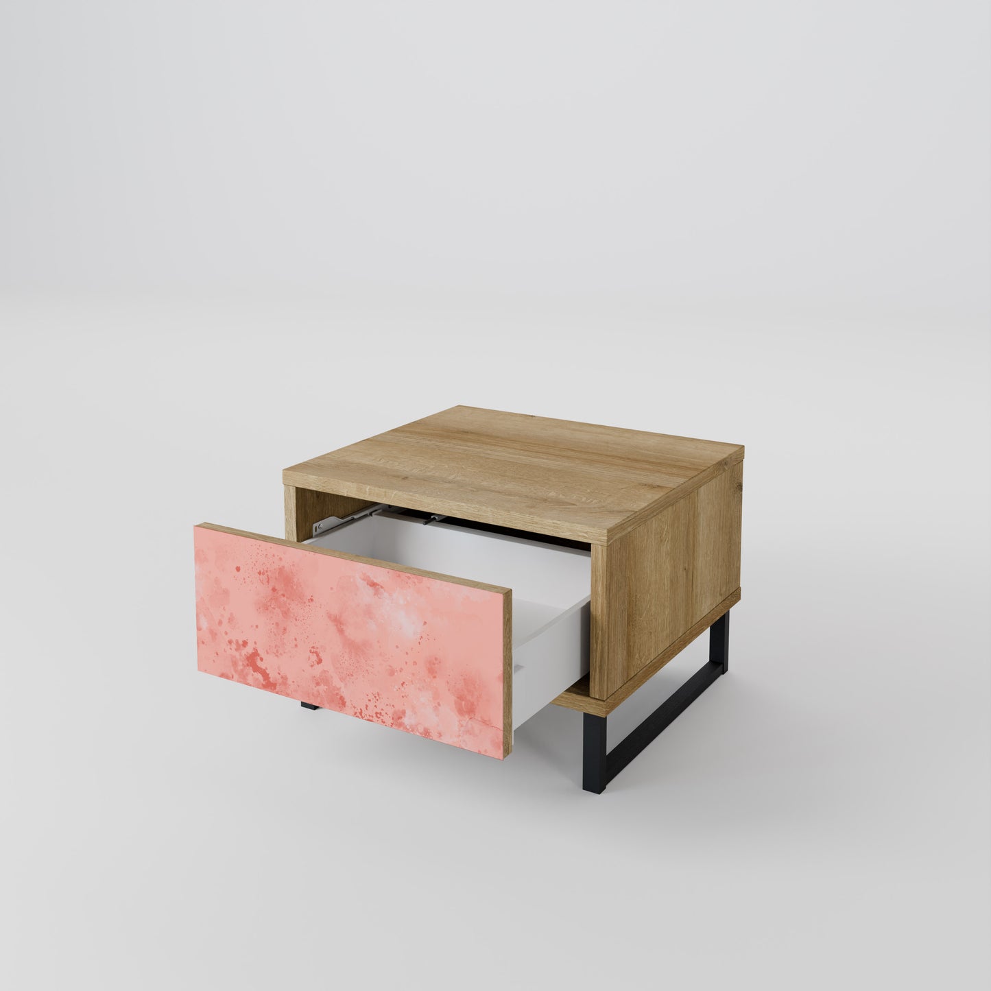 CRANE DANCE Nightstand in Oak Effect
