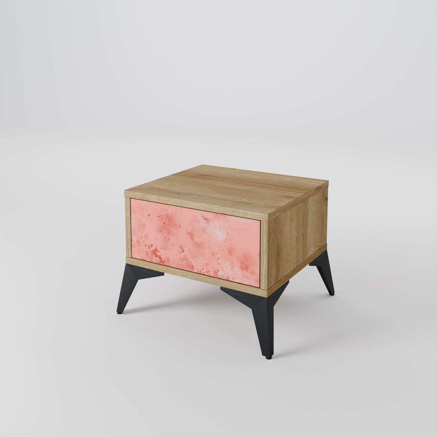 CRANE DANCE Nightstand in Oak Effect