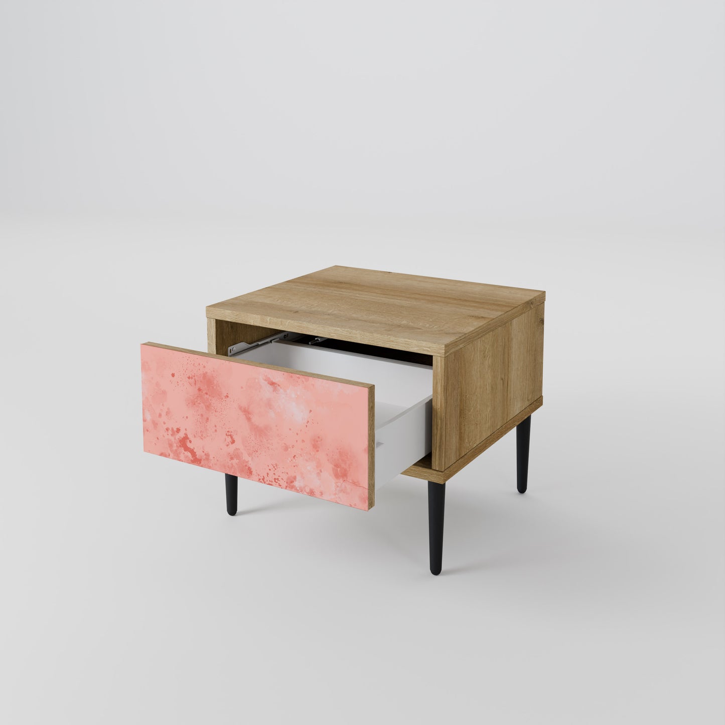 CRANE DANCE Nightstand in Oak Effect