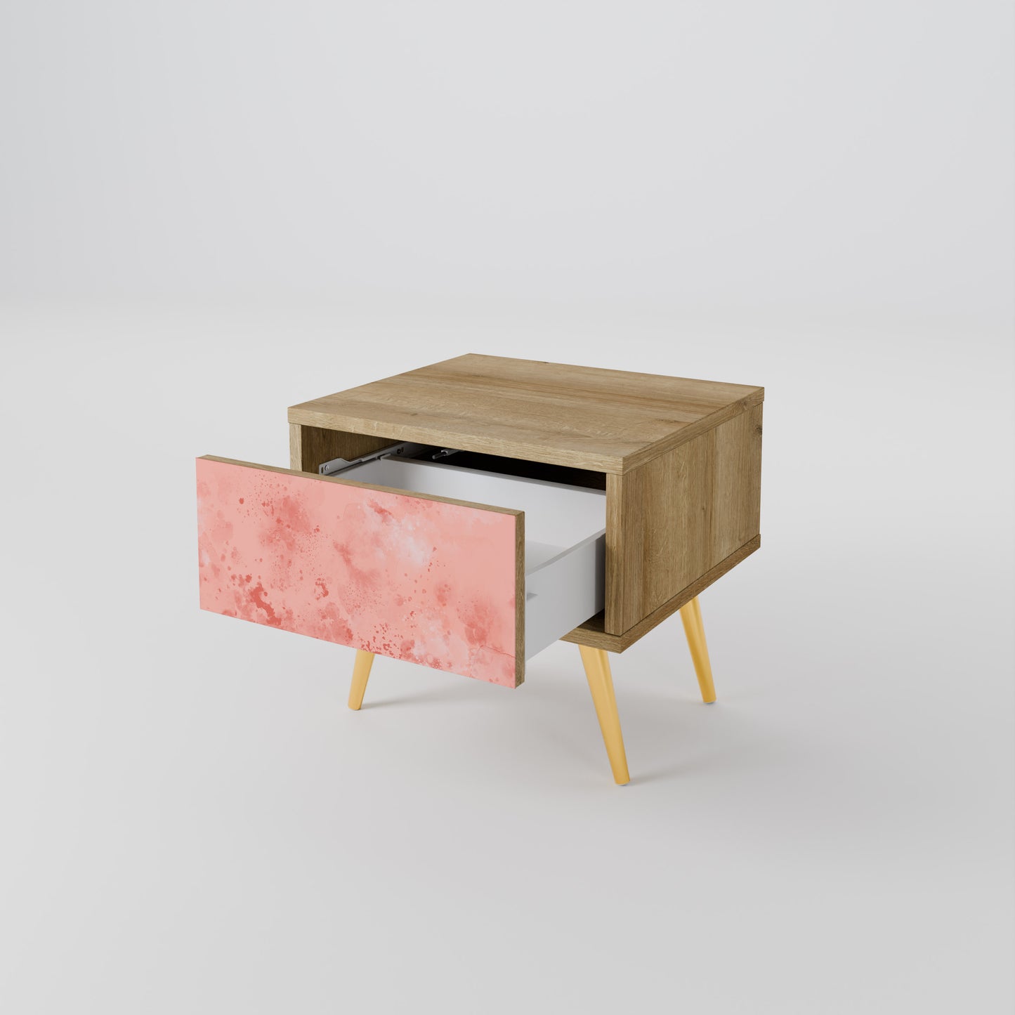 CRANE DANCE Nightstand in Oak Effect