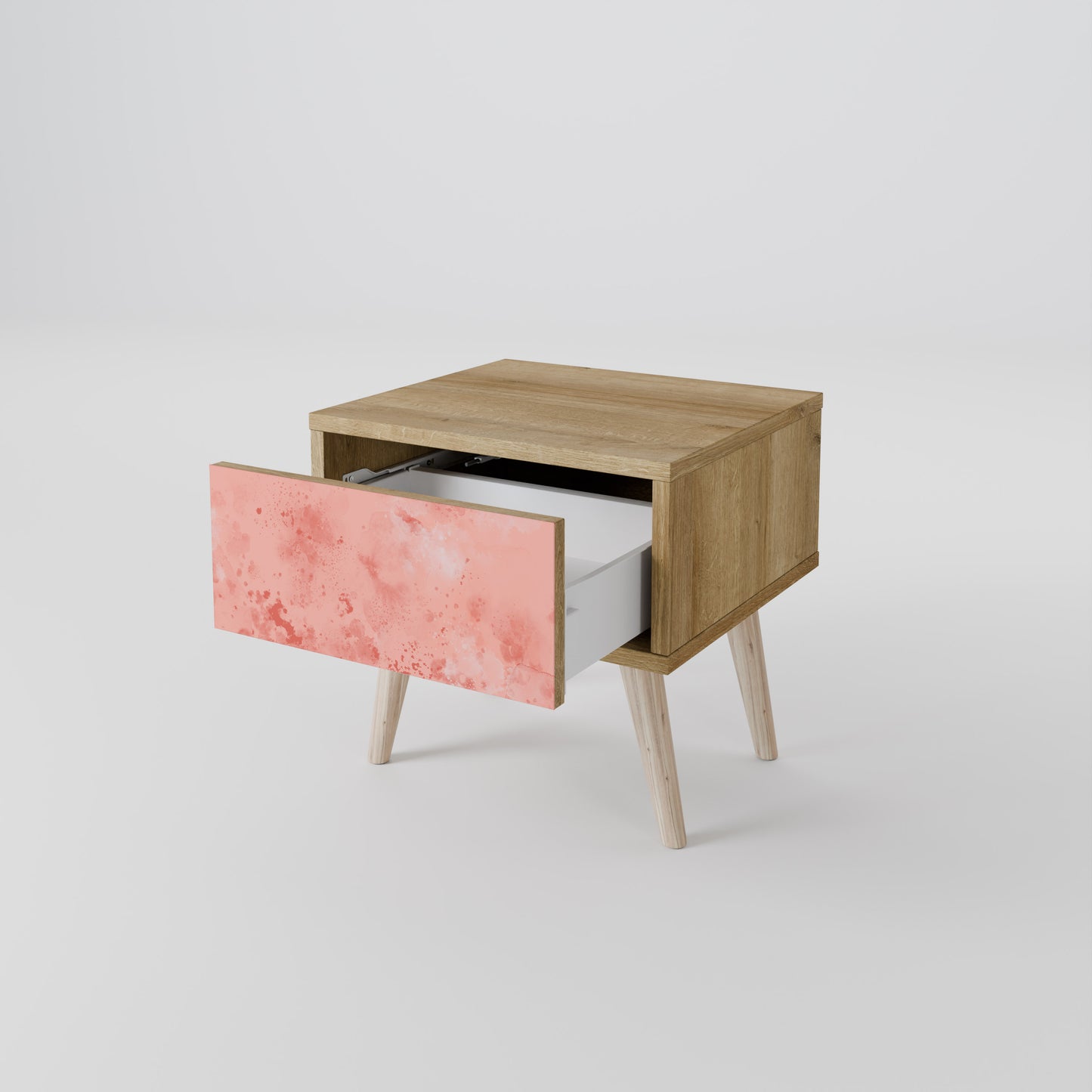 CRANE DANCE Nightstand in Oak Effect