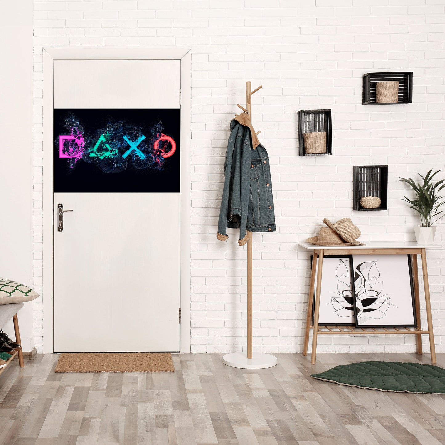 GAMING REVOLT horisontell affisch med självhäftande text