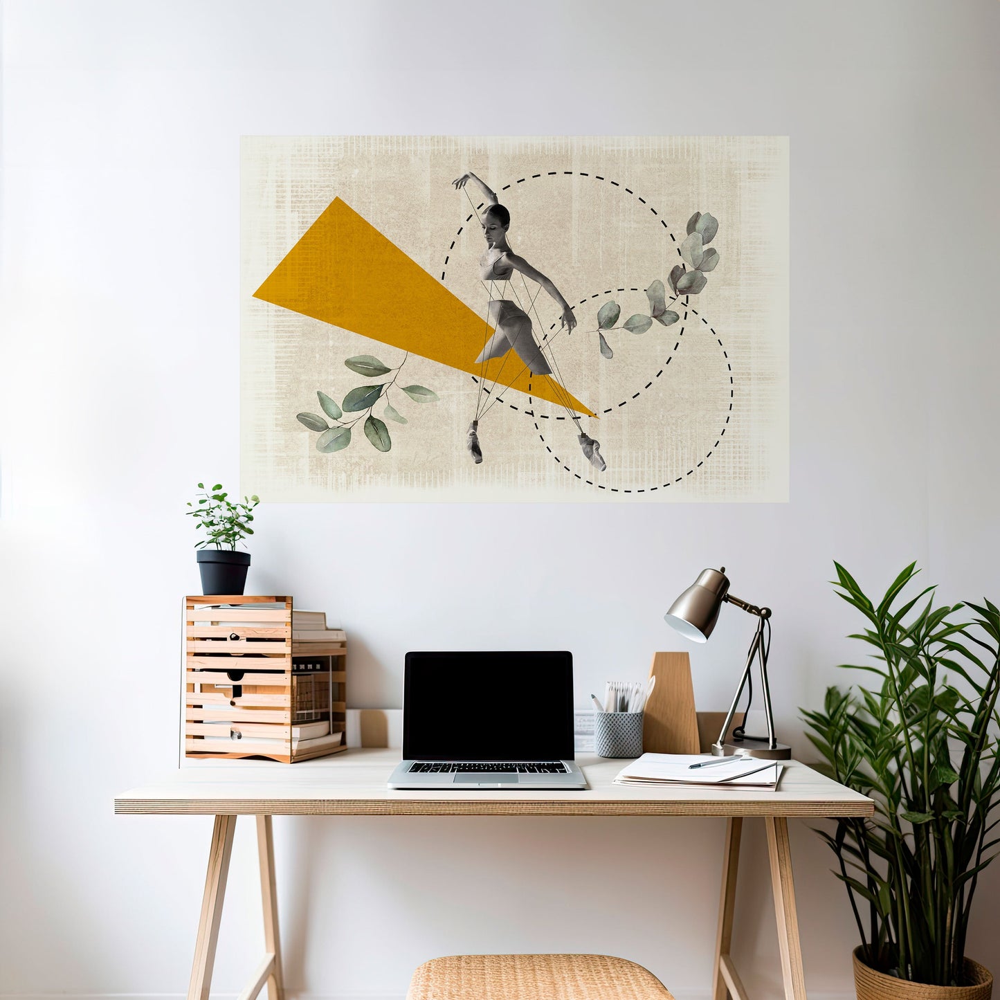TRIANGLE MOVEMENT horisontell affisch med självhäftande motiv