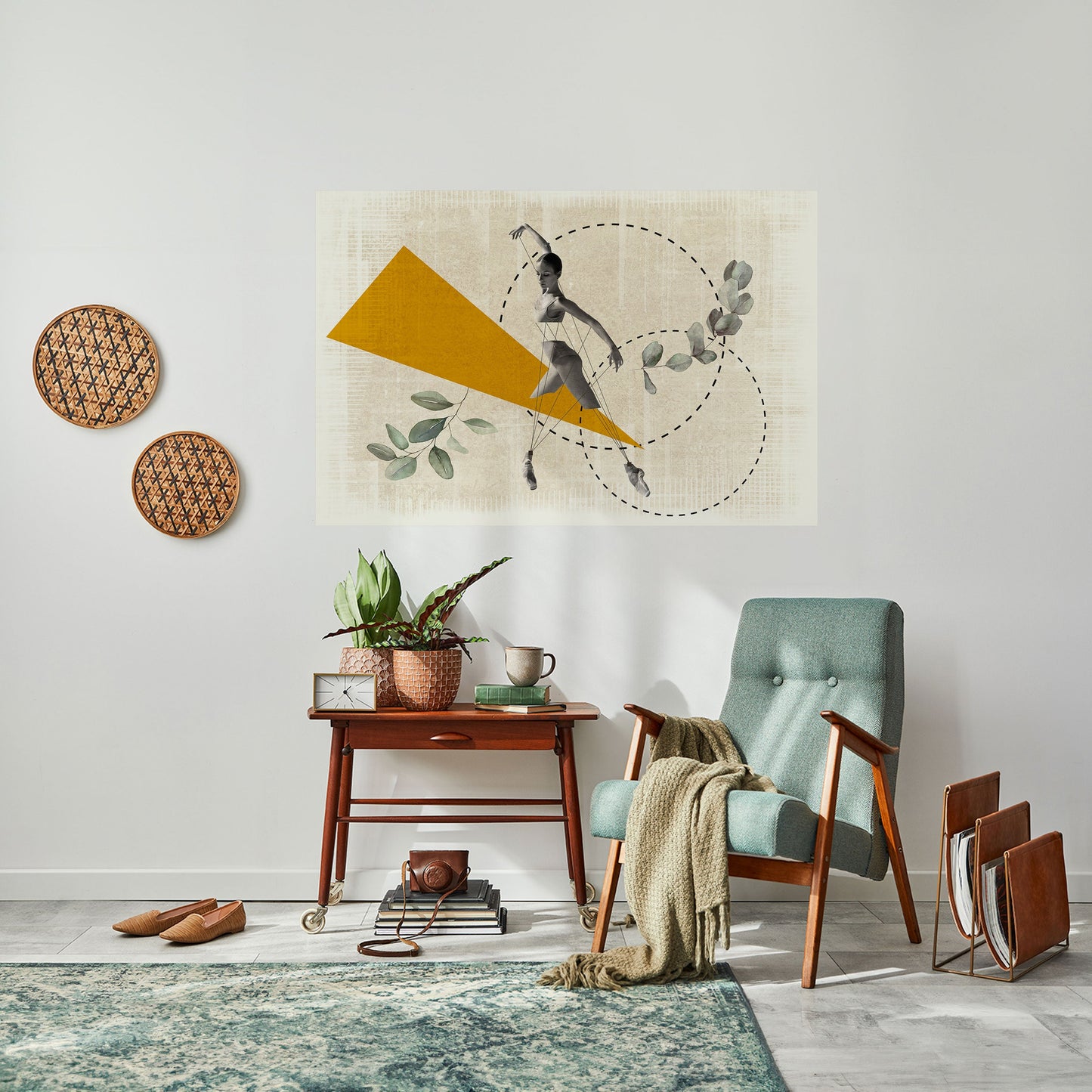 TRIANGLE MOVEMENT horisontell affisch med självhäftande motiv