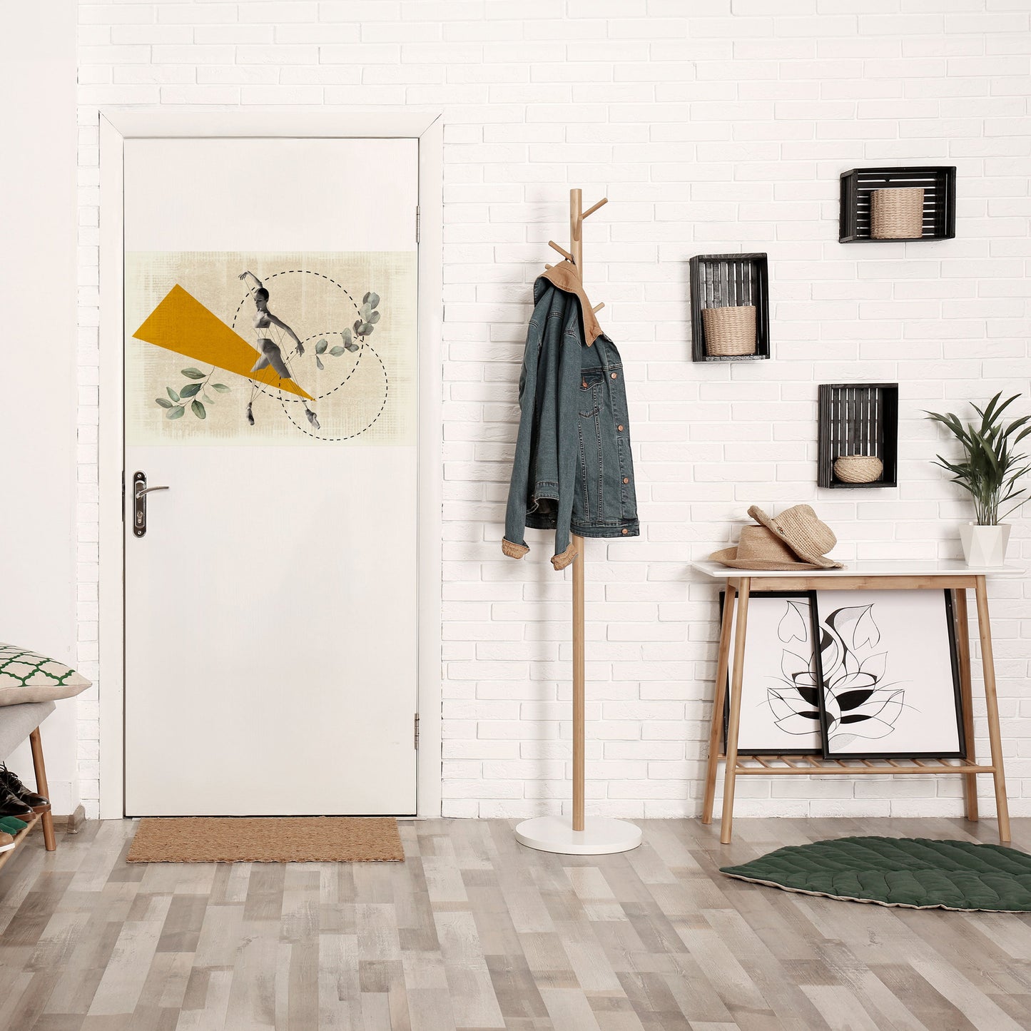 TRIANGLE MOVEMENT horisontell affisch med självhäftande motiv