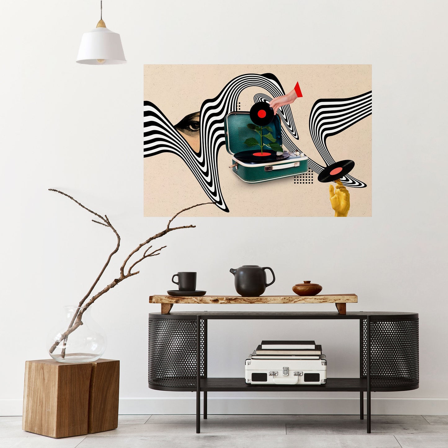 VINYLVARIATION Horisontell poster med självhäftande mönster