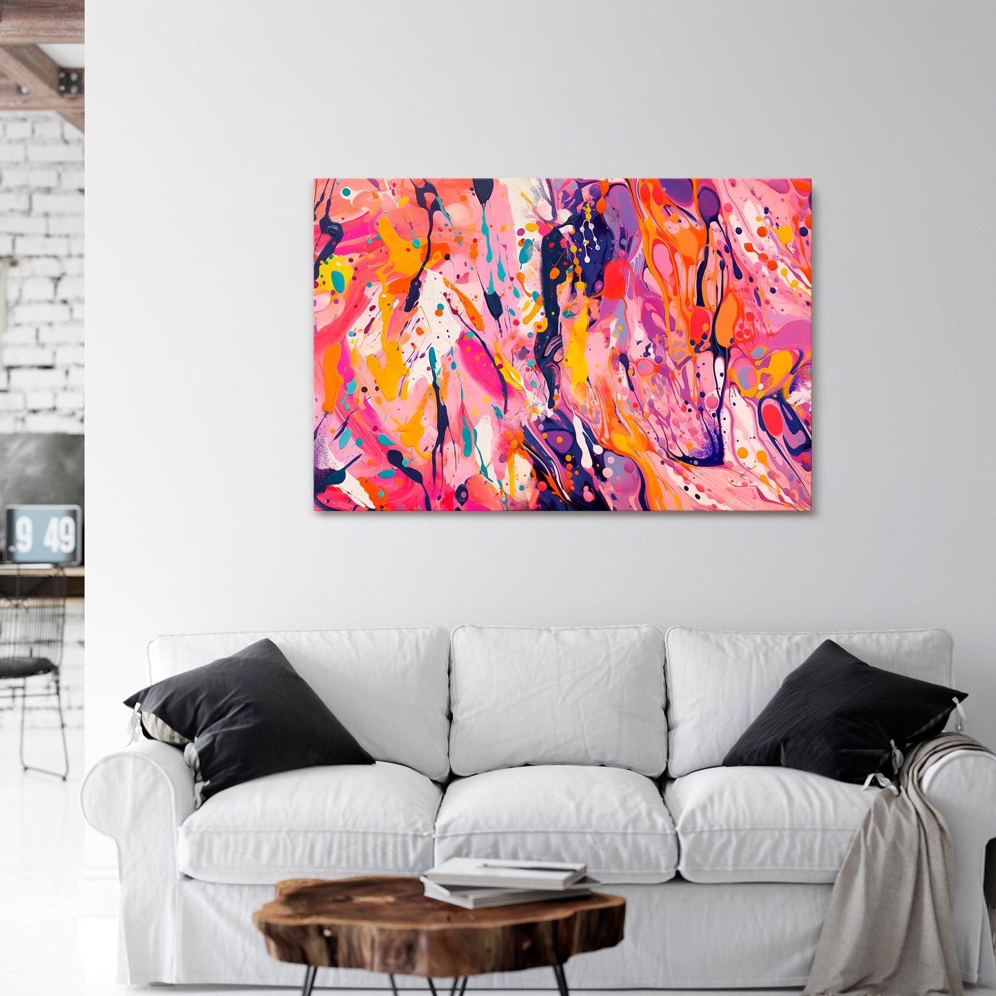 EXPRESSIVE ECHOES Horizontal Canvas Print