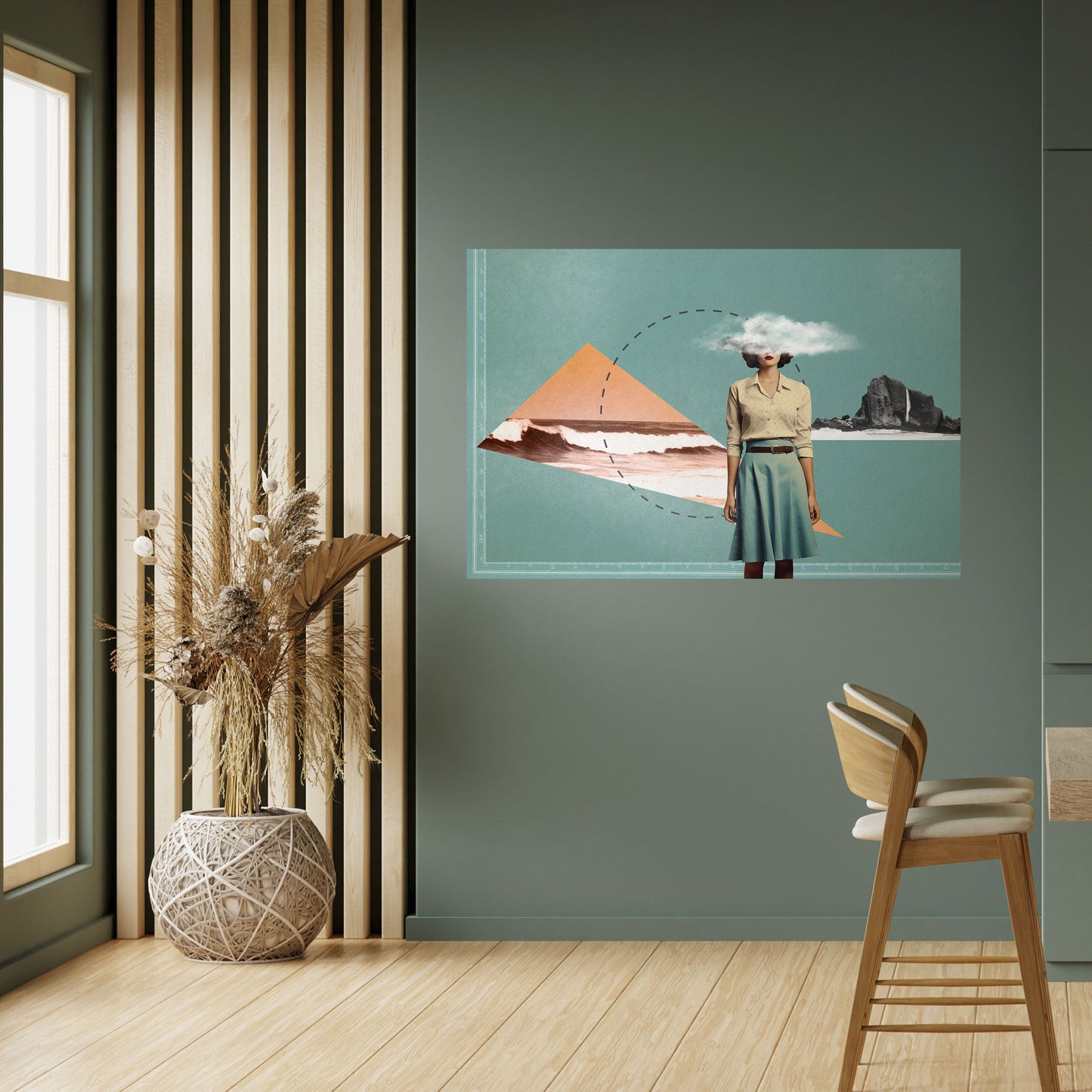 RETRO RESONANCE Peel and Stick Horizontal Poster