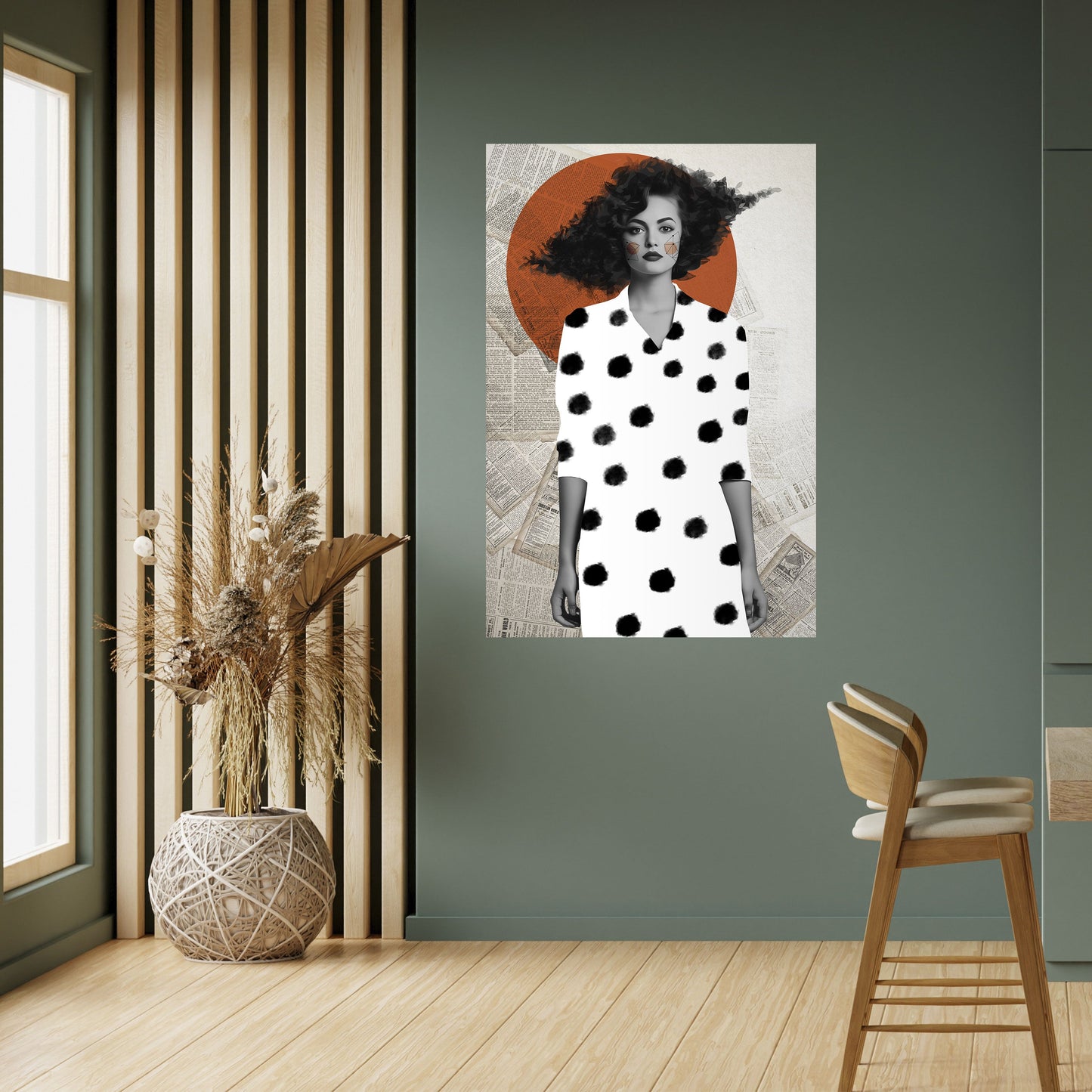 CLASSIC COOL DOTS Peel and Stick Vertical Poster