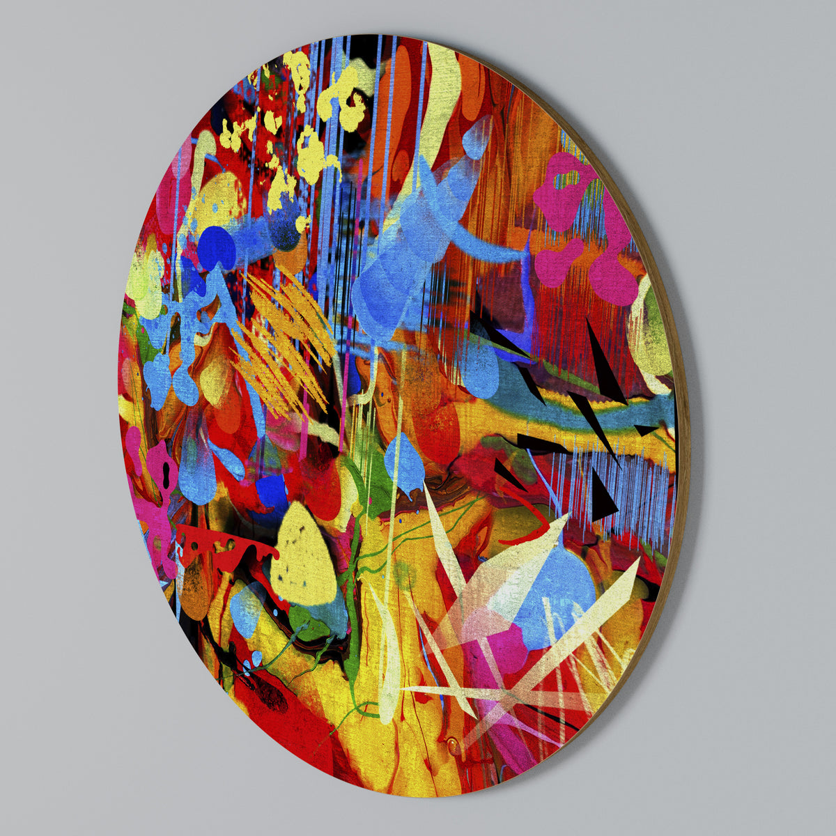 ABSTRACT RHAPSODY Rund väggdekor