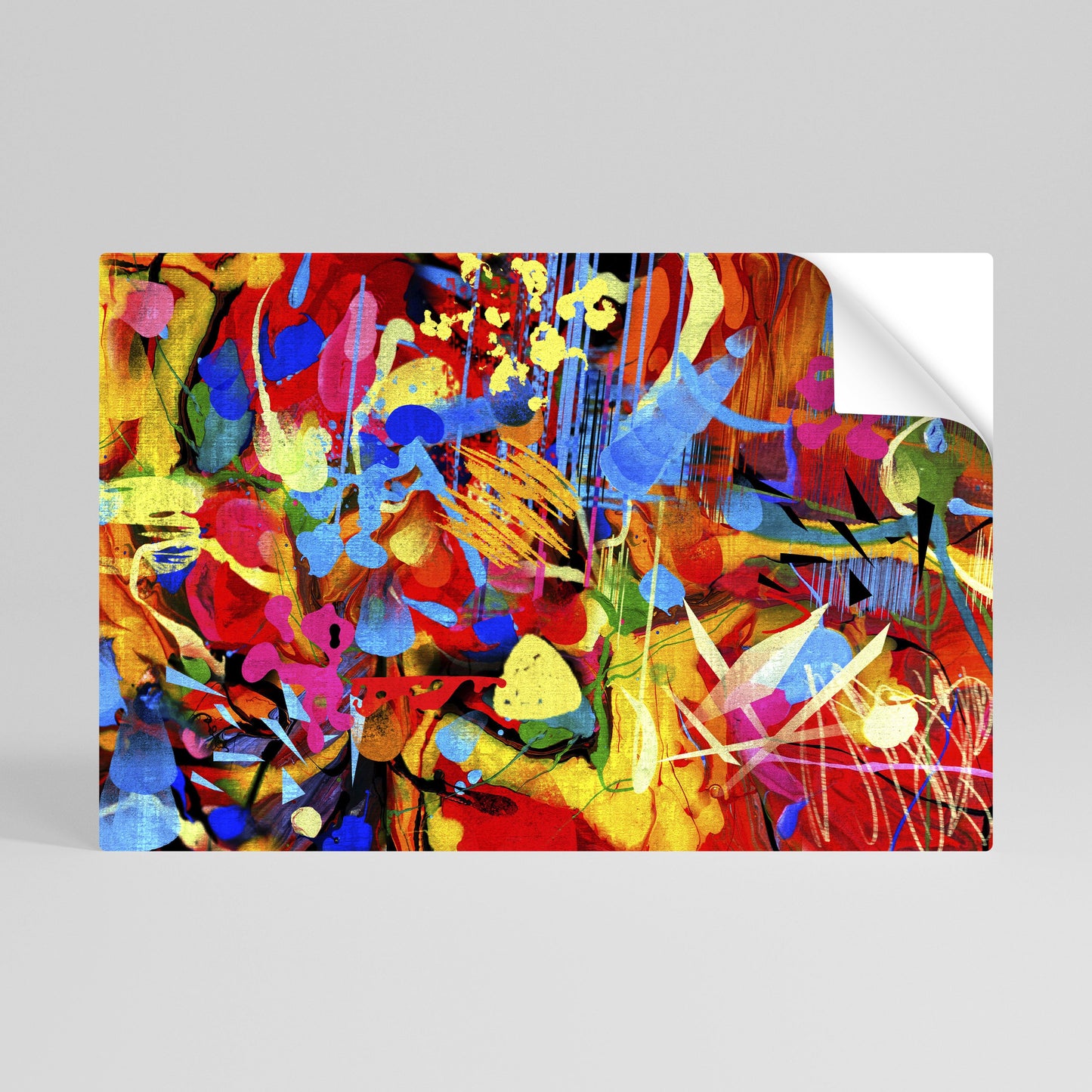 ABSTRACT RHAPSODY horisontell poster med självhäftande text