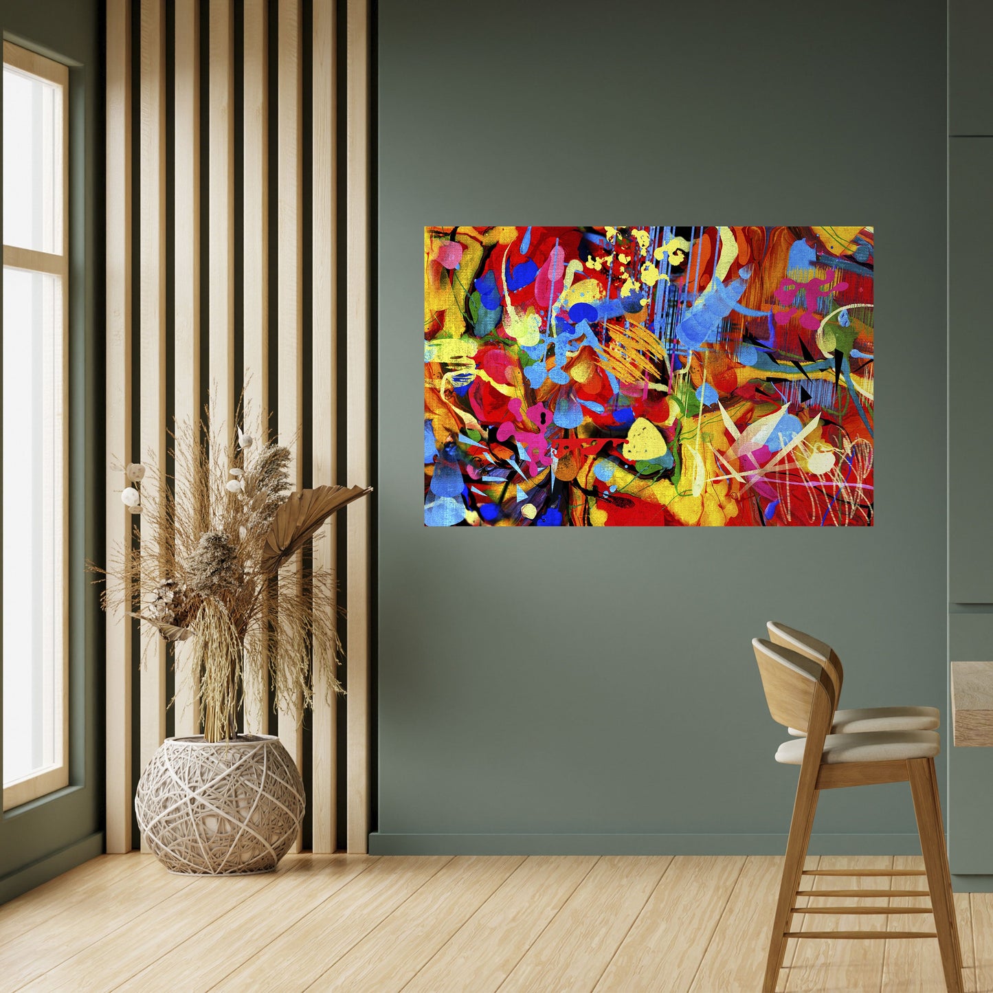 ABSTRACT RHAPSODY horisontell poster med självhäftande text