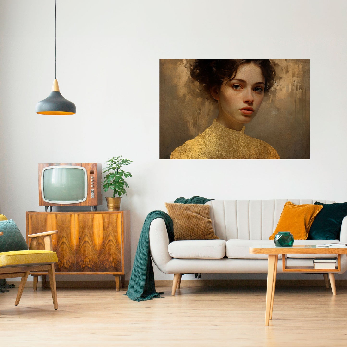 ETHEREAL ECOUNTER Peel and Stick Horizontal Poster