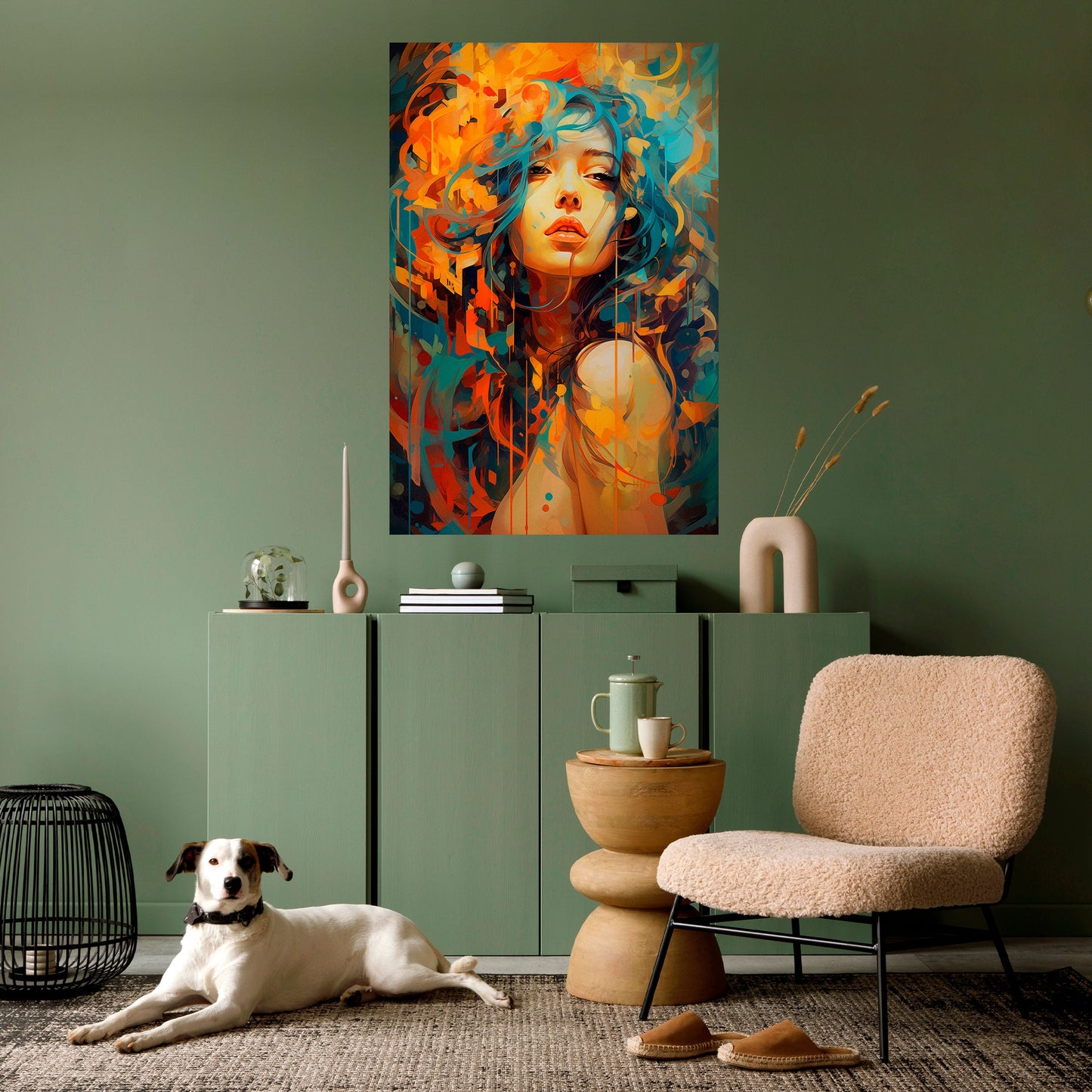 RAINBOW MUSE Peel and Stick Vertical Poster