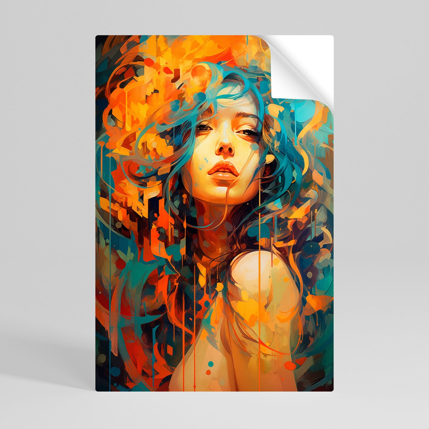 RAINBOW MUSE Peel and Stick Vertical Poster