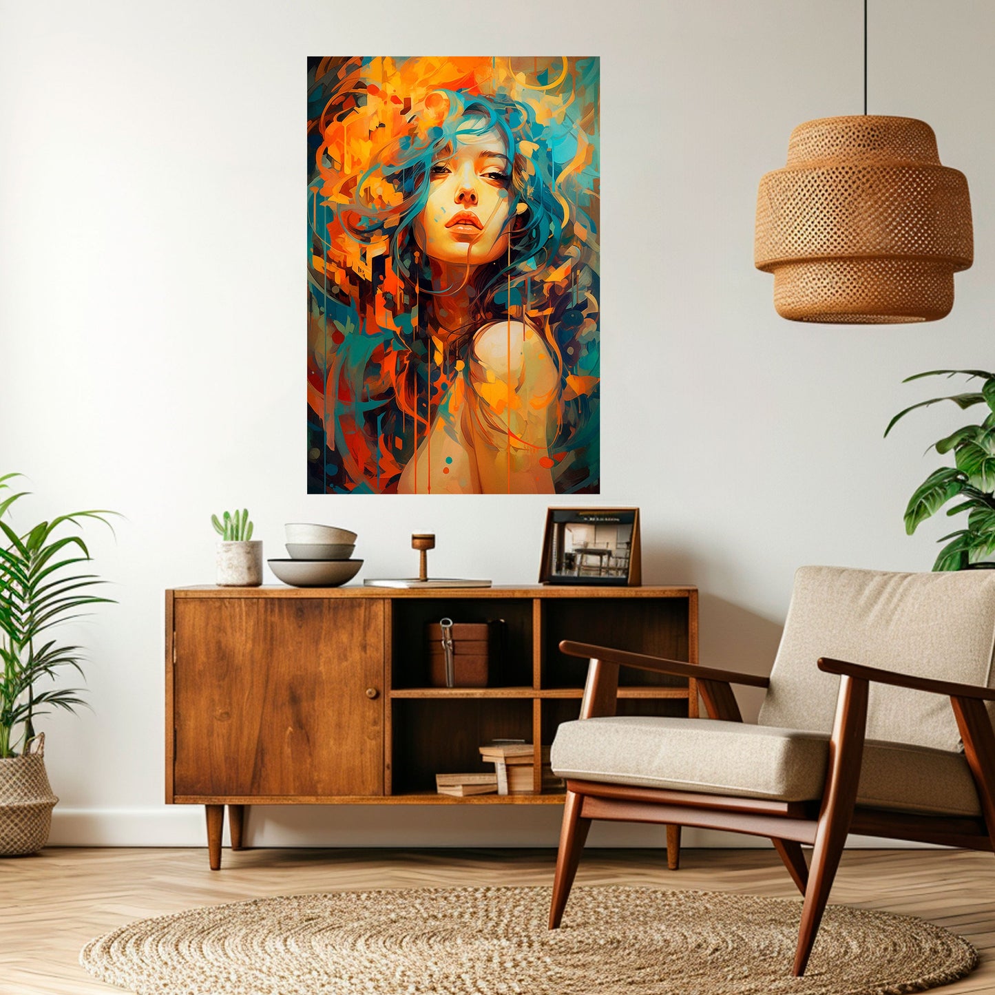 RAINBOW MUSE Peel and Stick Vertical Poster