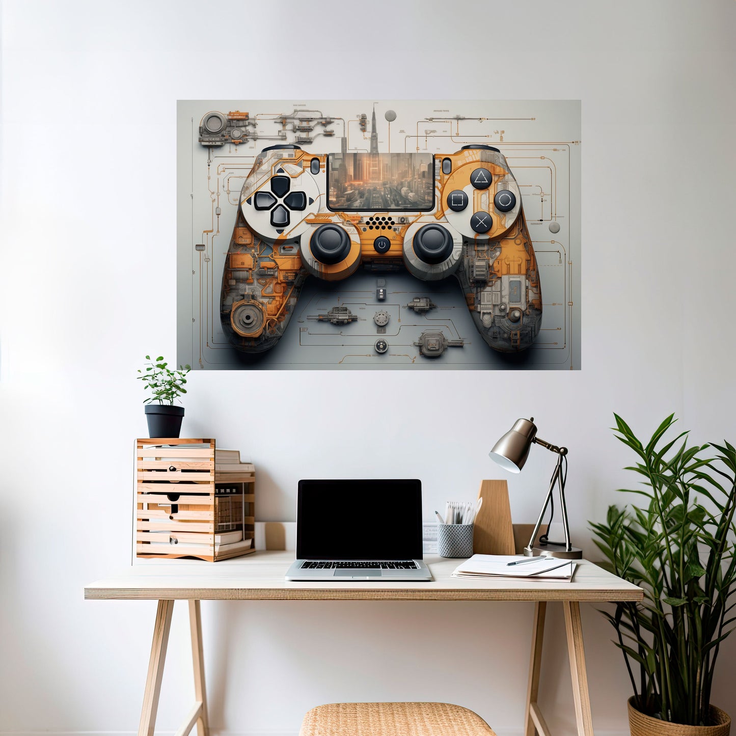 CYBER CHRONICLES PAD Peel and Stick Horizontal Poster