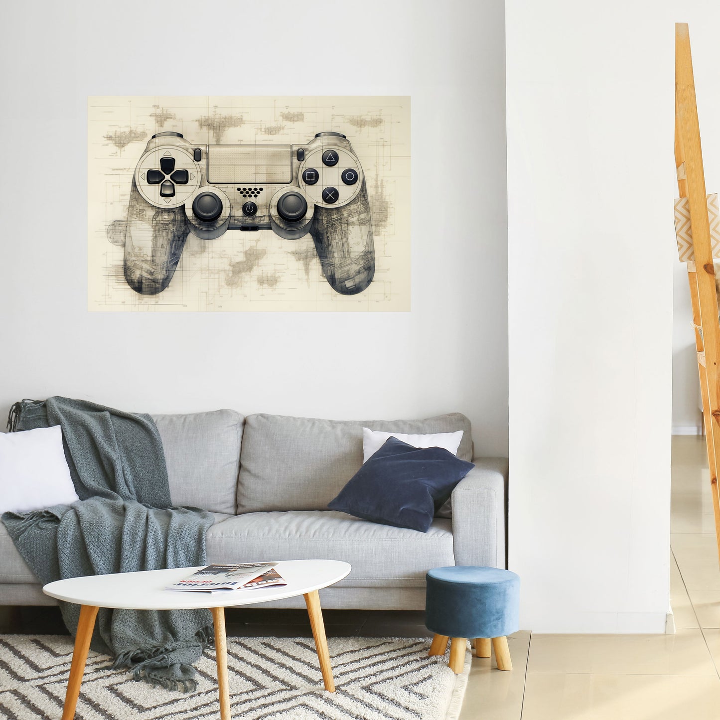 QUANTUM QUEST PAD horisontell affisch som kan skalas och fästas