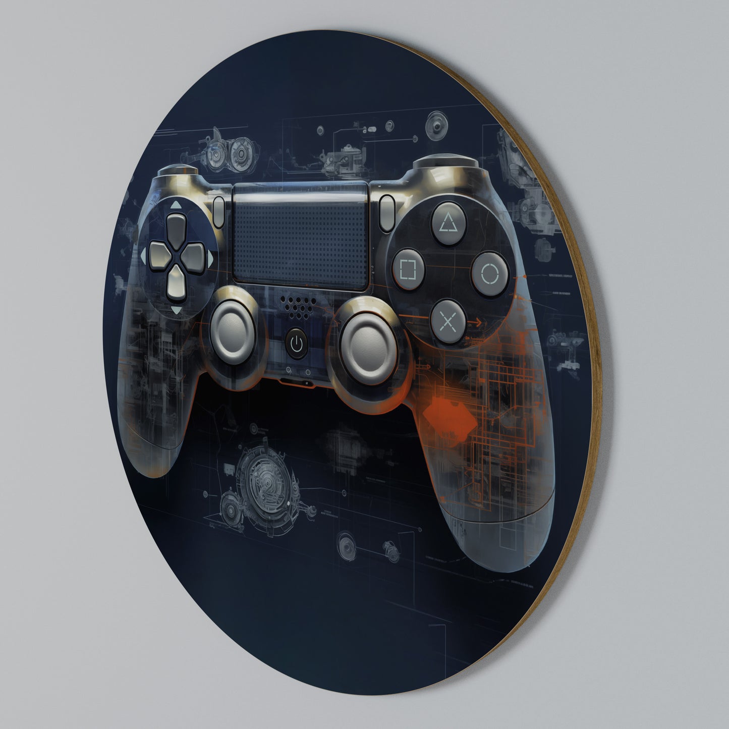 VIRTUAL VELOCITY PAD Rund väggdekor
