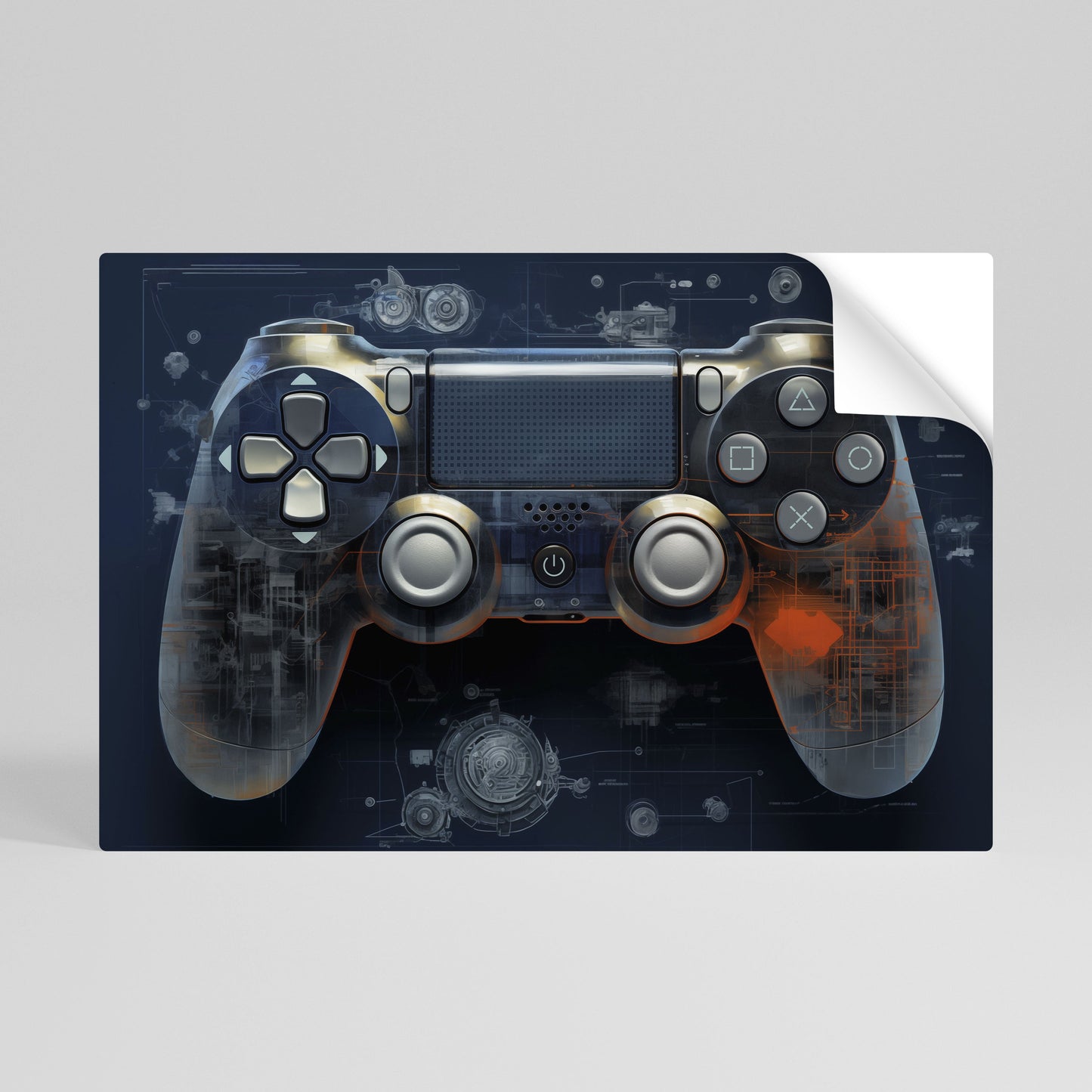 VIRTUAL VELOCITY PAD Peel and Stick Horizontal Poster