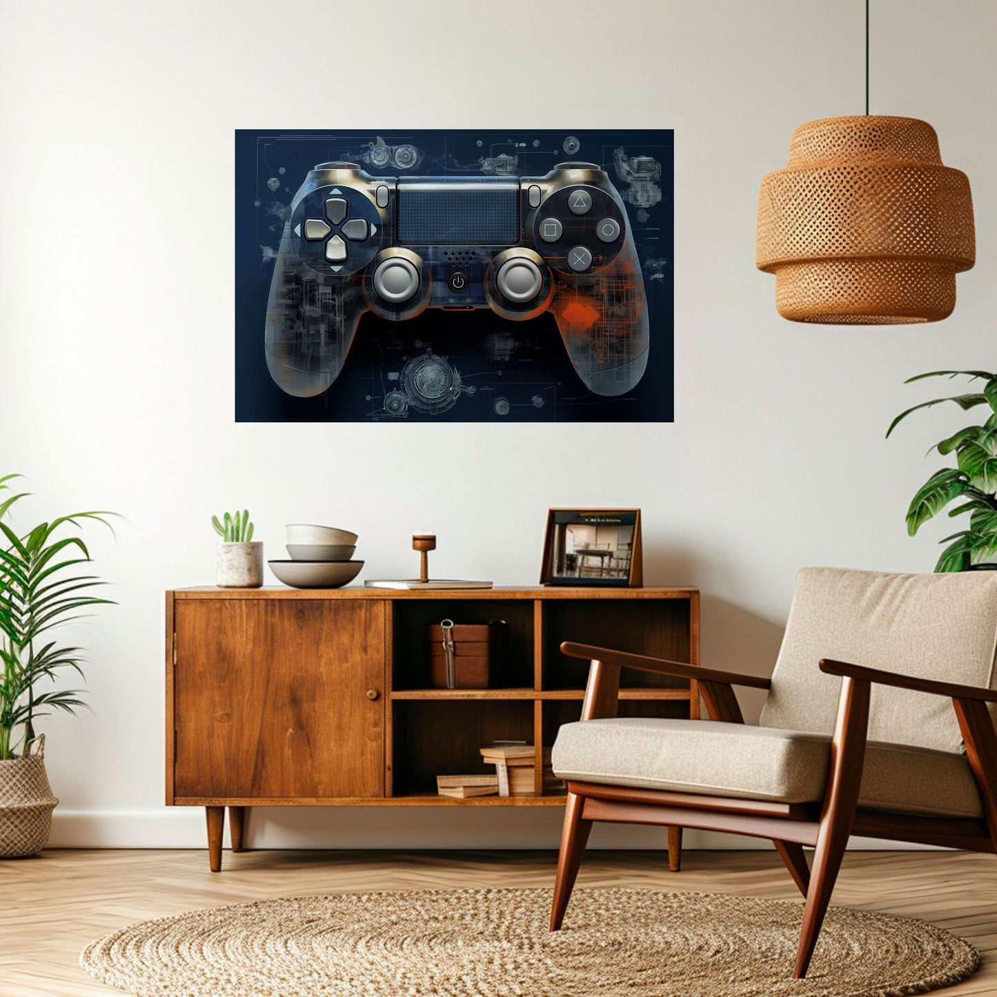 VIRTUAL VELOCITY PAD Peel and Stick Horizontal Poster