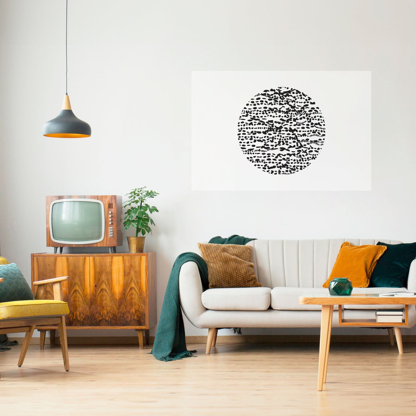 LUNAR LOOM horisontell affisch med självhäftande motiv