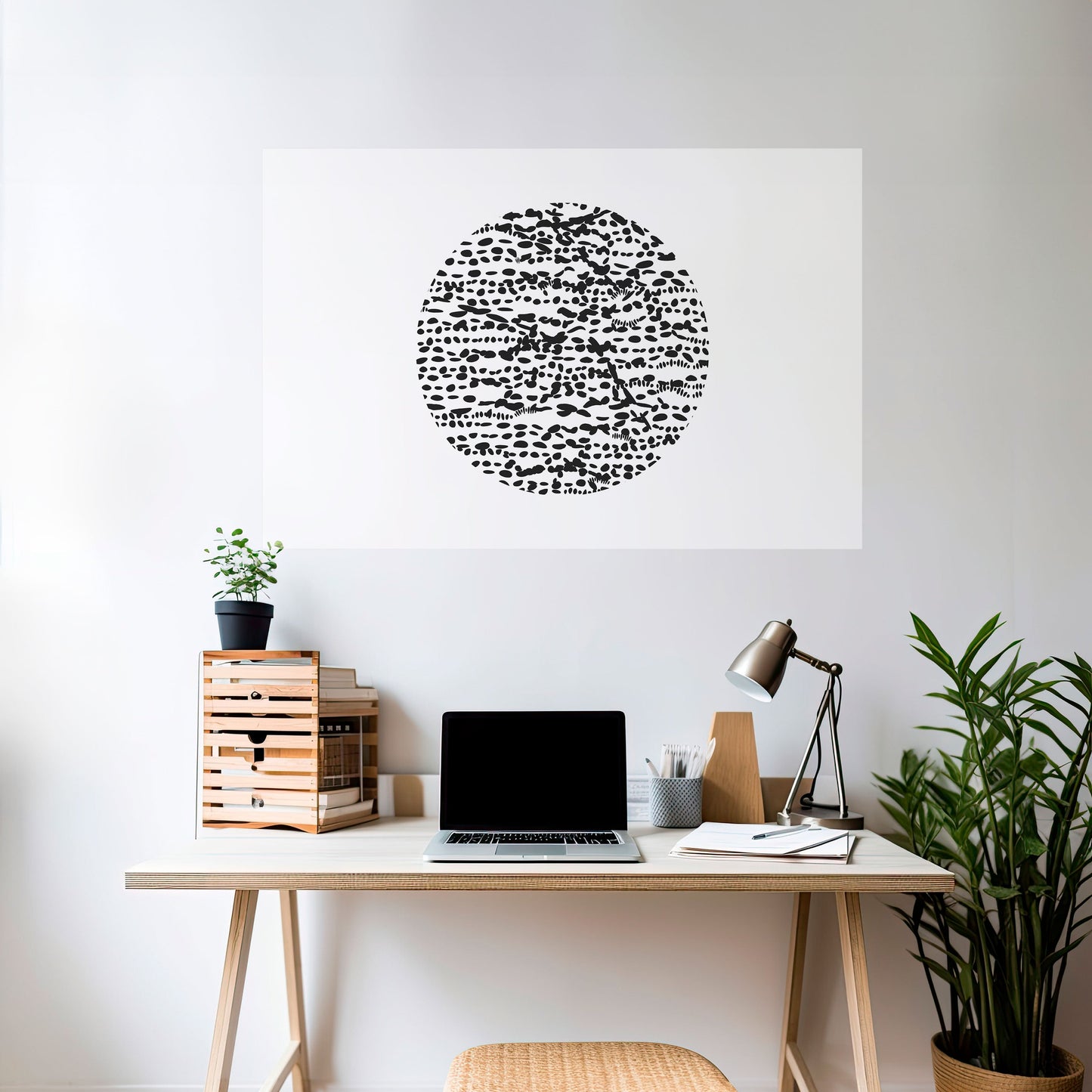 LUNAR LOOM horisontell affisch med självhäftande motiv