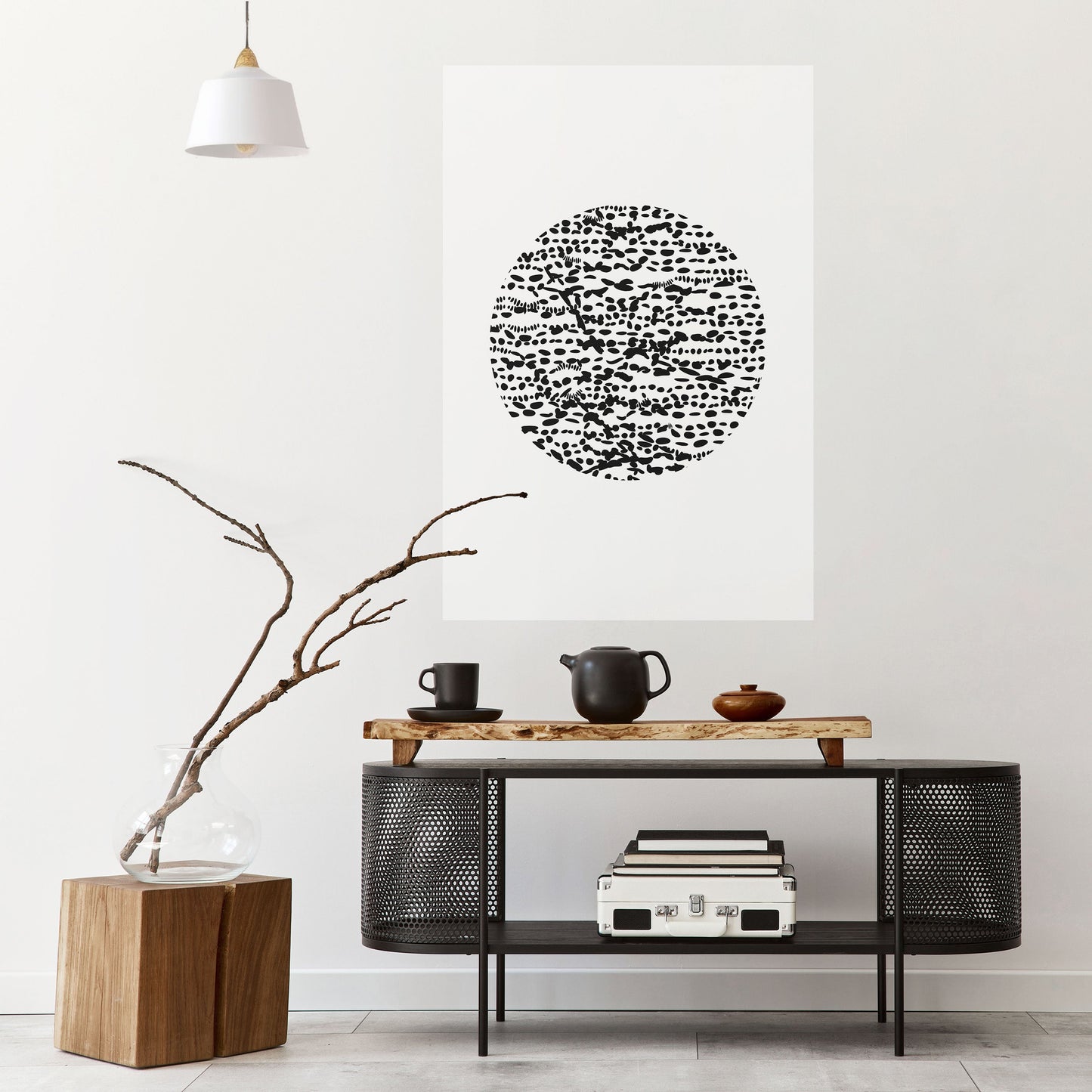 LUNAR LOOM Peel and Stick Vertical Poster