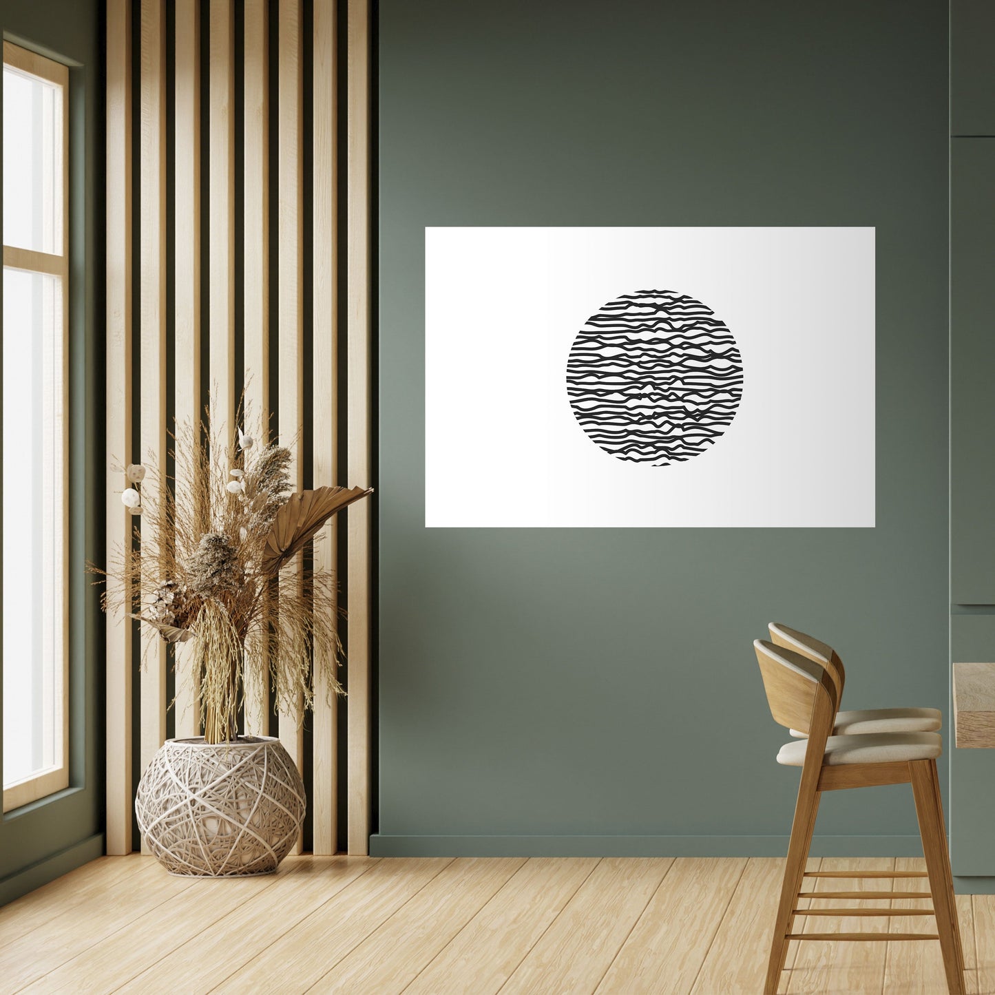 LUNA LINES horisontell affisch med självhäftande motiv