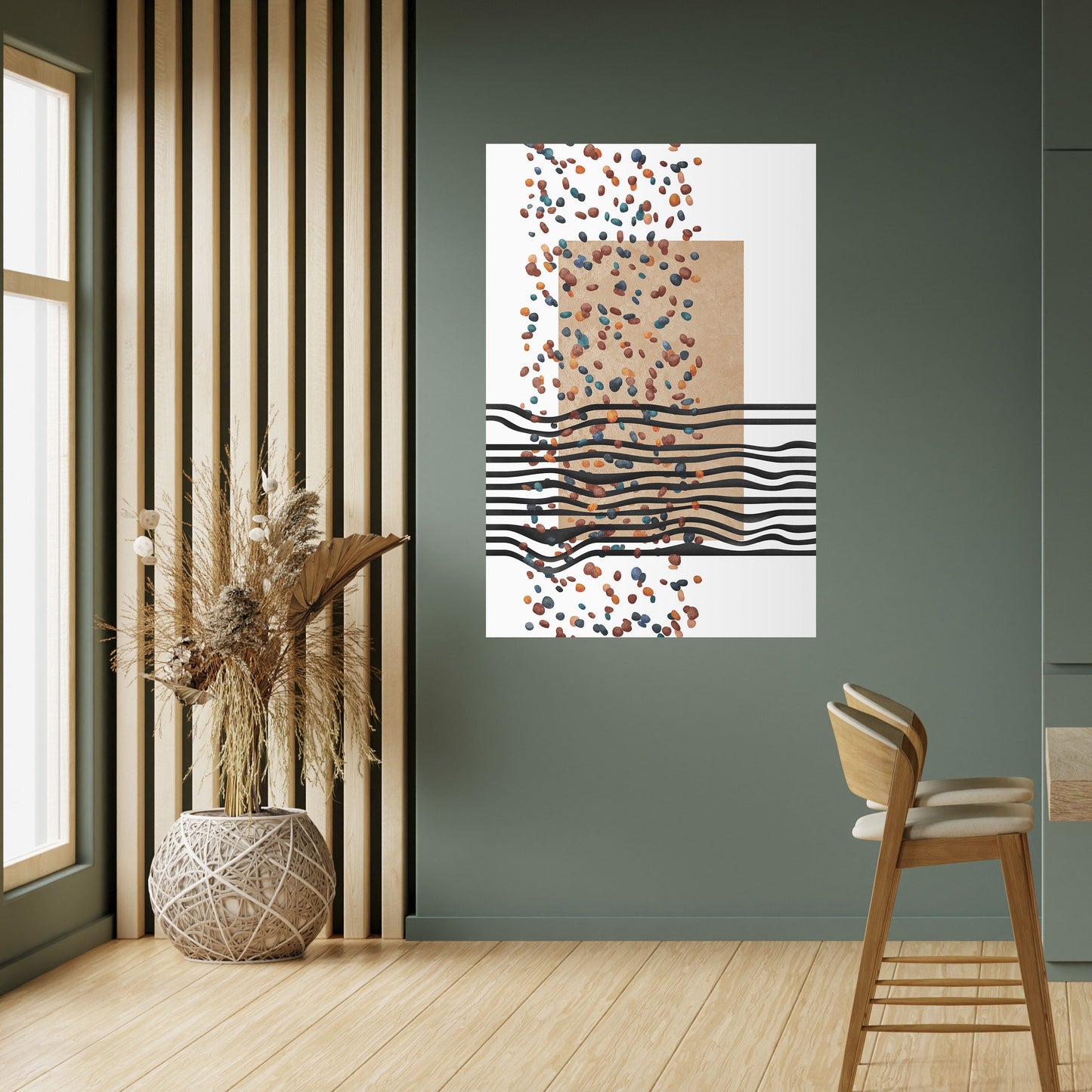IMAGINARY RAIN Vertikal poster med självhäftande text