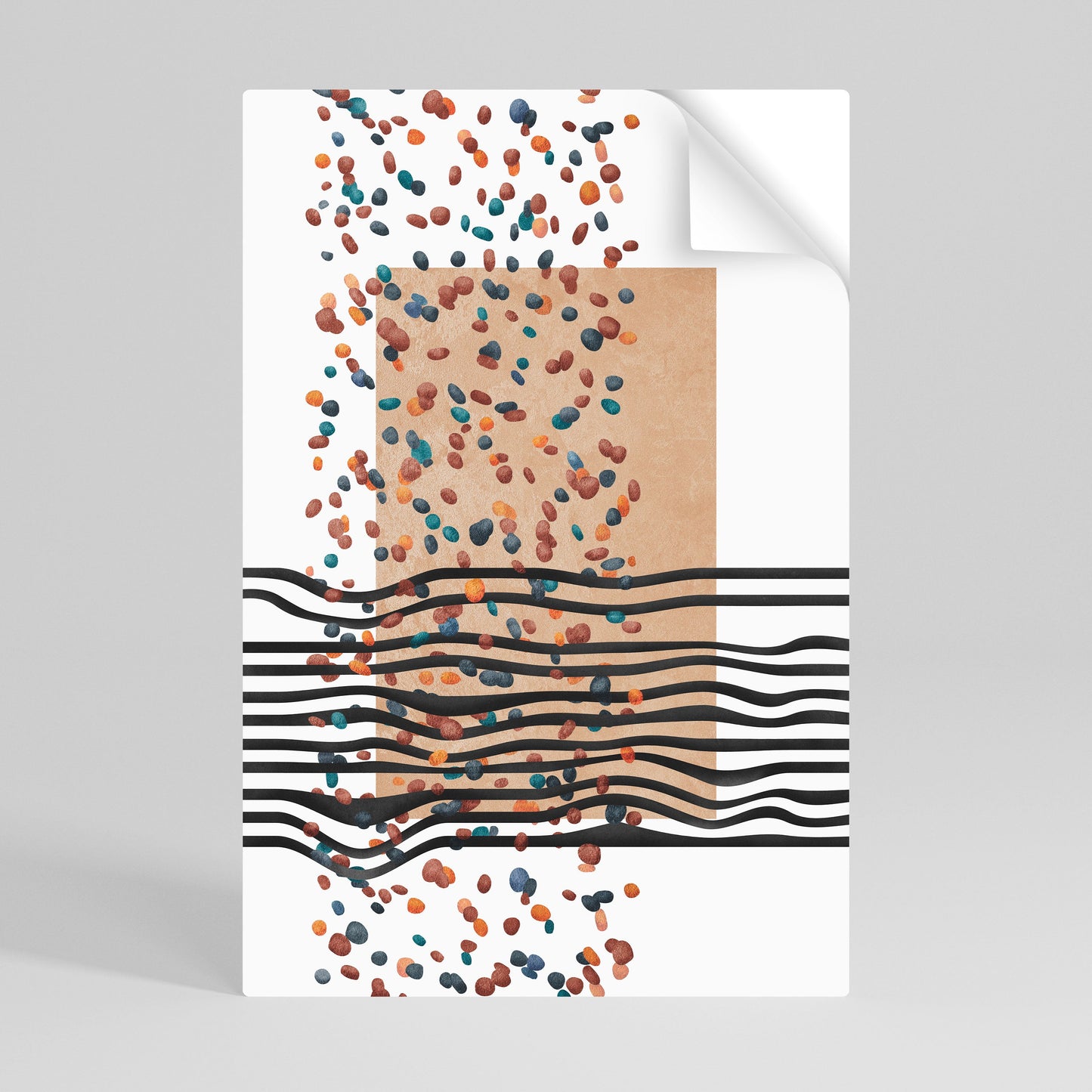 IMAGINARY RAIN Vertikal poster med självhäftande text