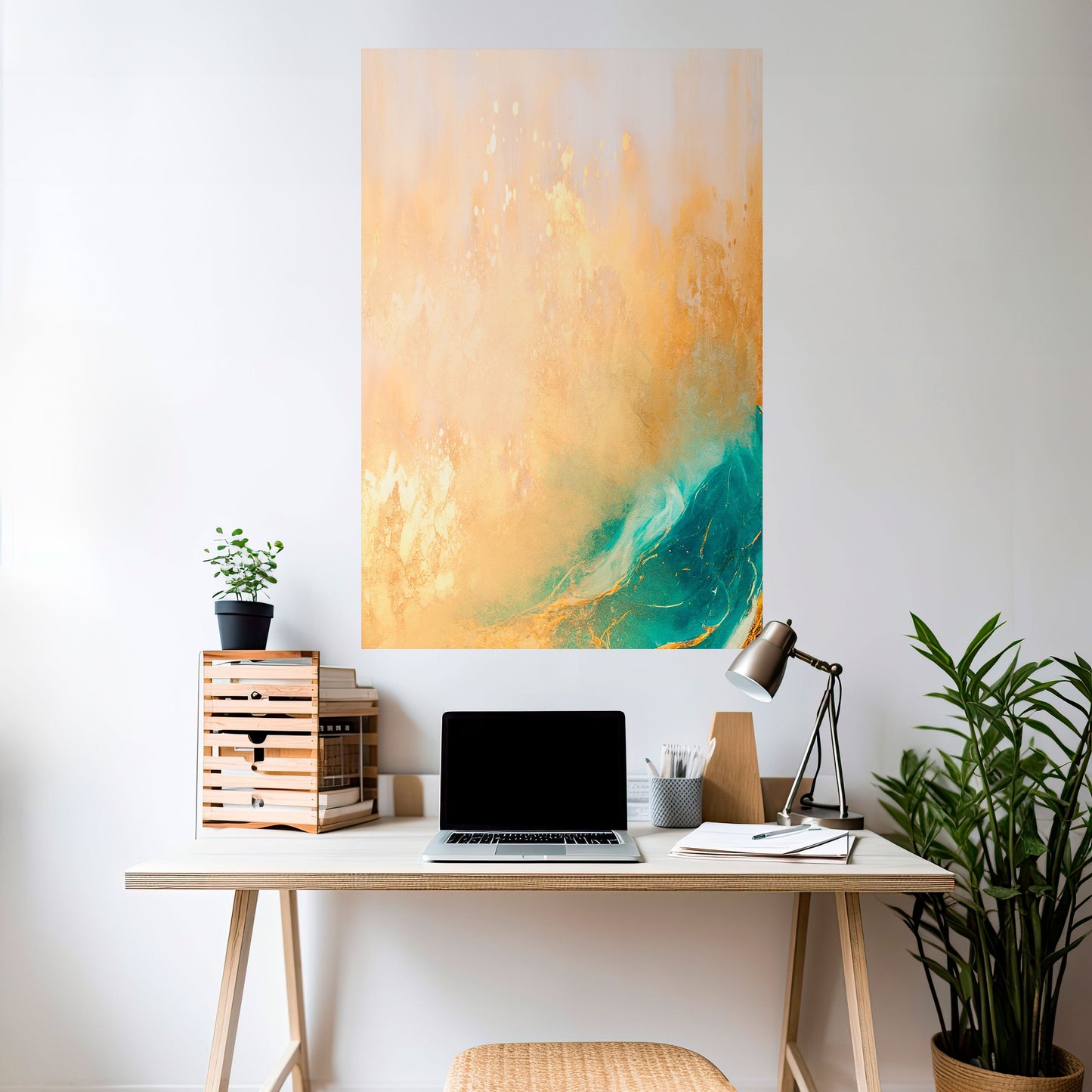 AZURE DREAMS Peel and Stick Vertical Poster