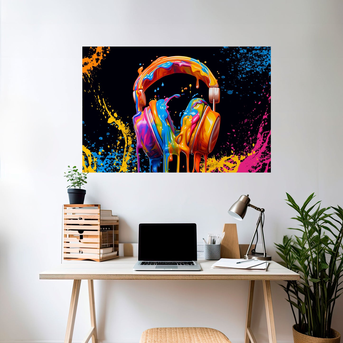 MUSIK ÄR MIN EXTRA HÄRLIGHET Horisontell Poster med självhäftande text
