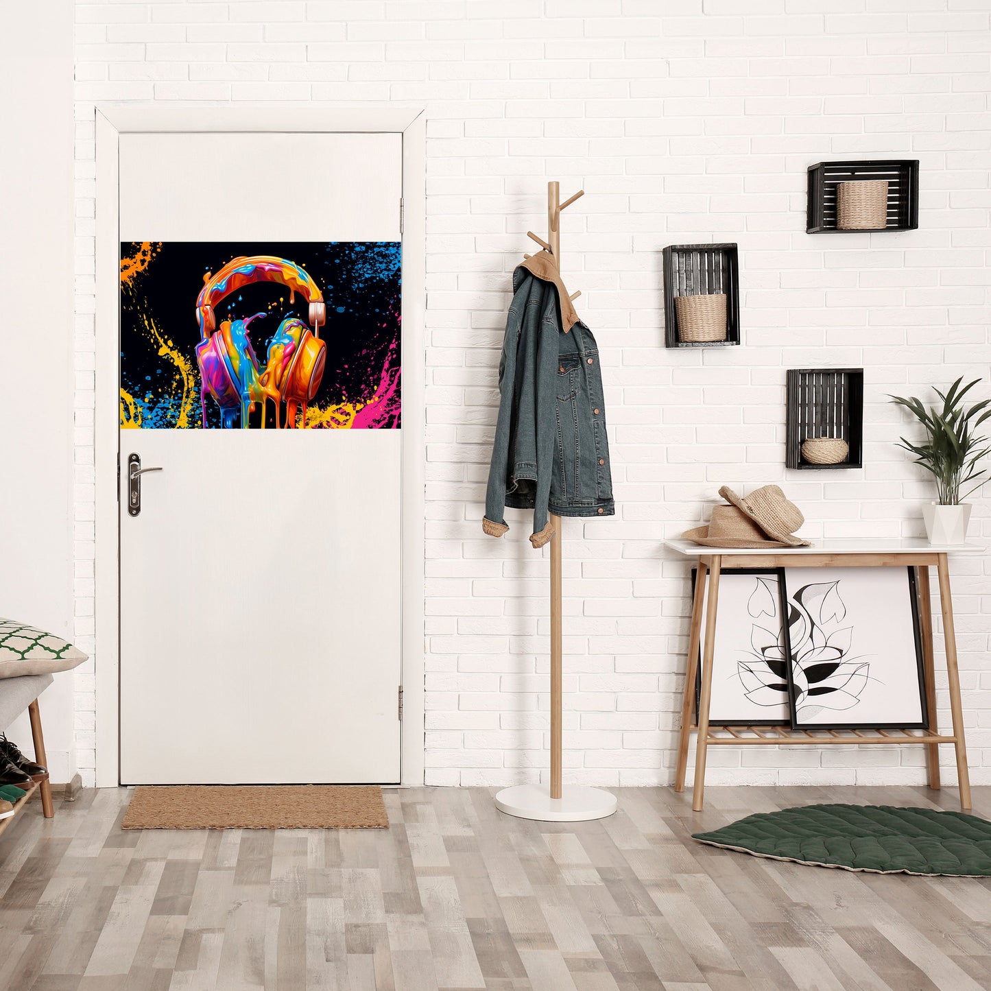 MUSIK ÄR MIN EXTRA HÄRLIGHET Horisontell Poster med självhäftande text