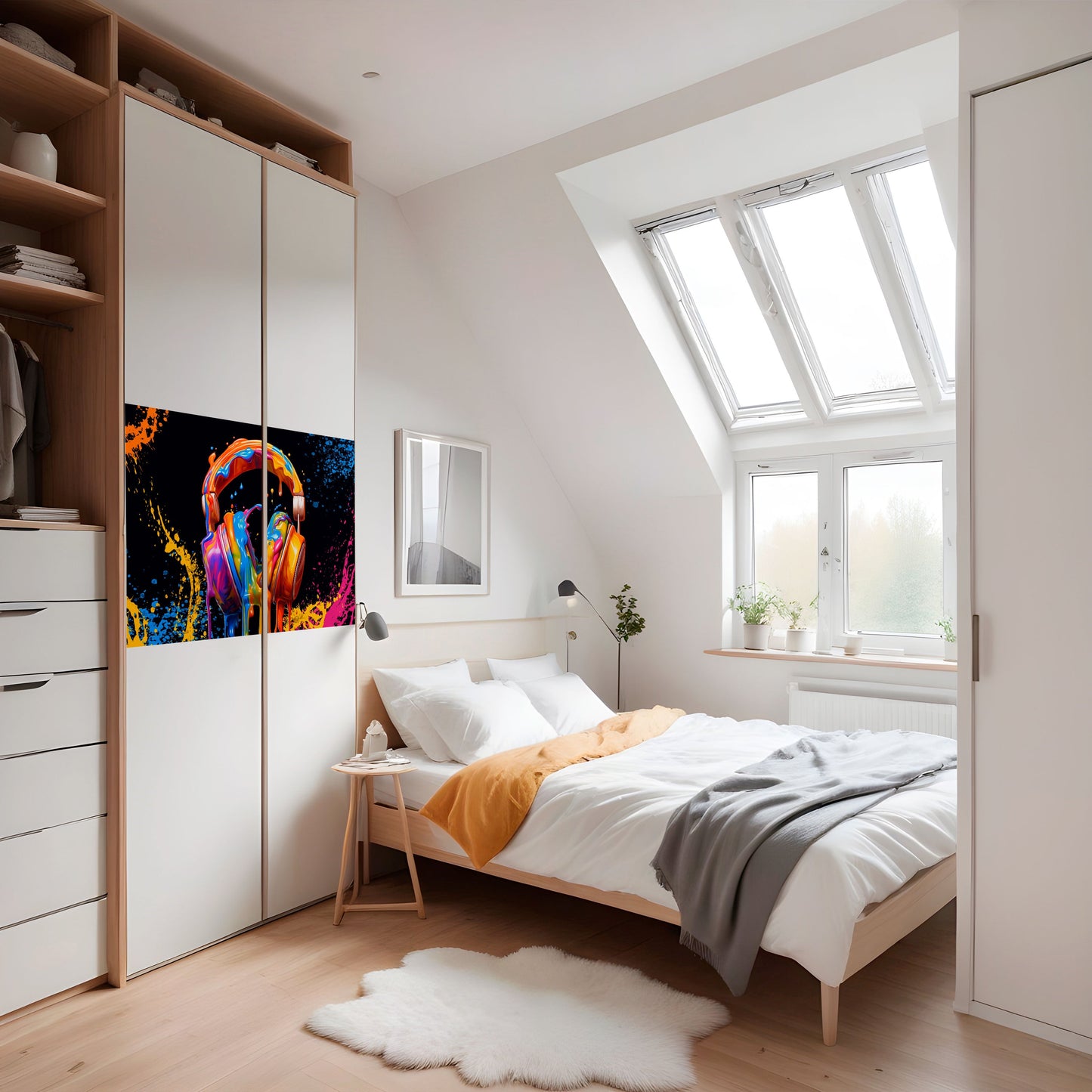 MUSIK ÄR MIN EXTRA HÄRLIGHET Horisontell Poster med självhäftande text