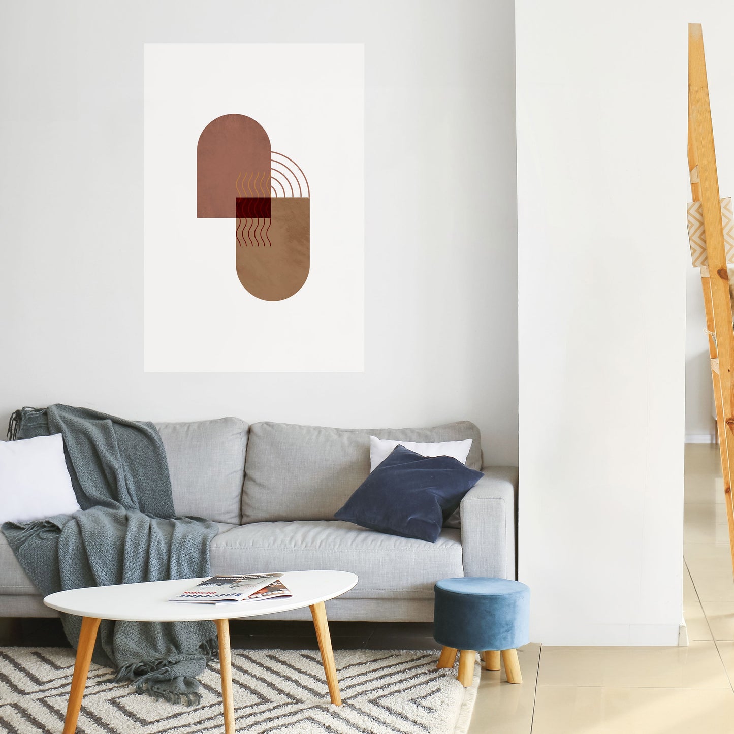 ECHOING DUET Peel and Stick Vertical Poster