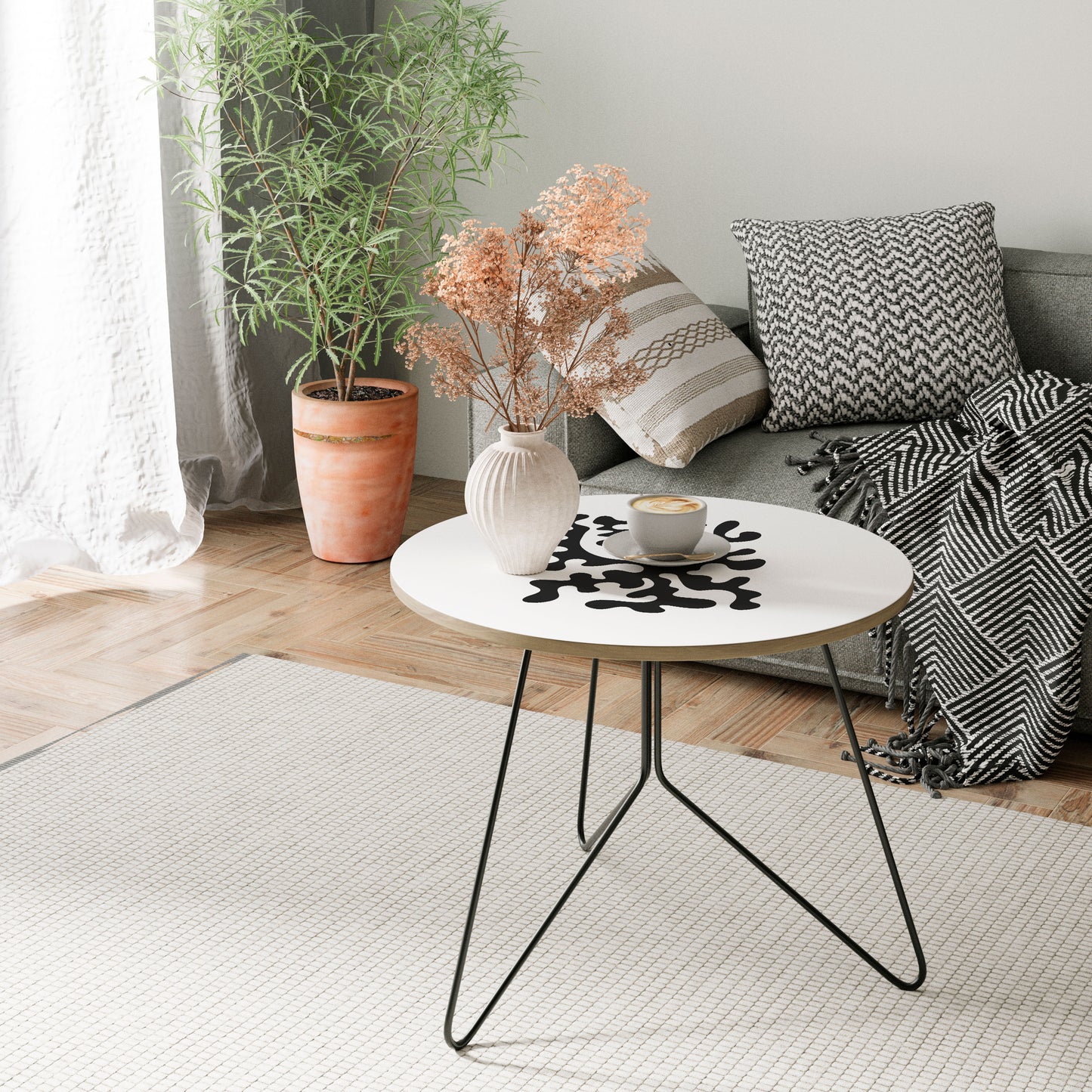 CHARCOAL CASCADE Large Coffee Table