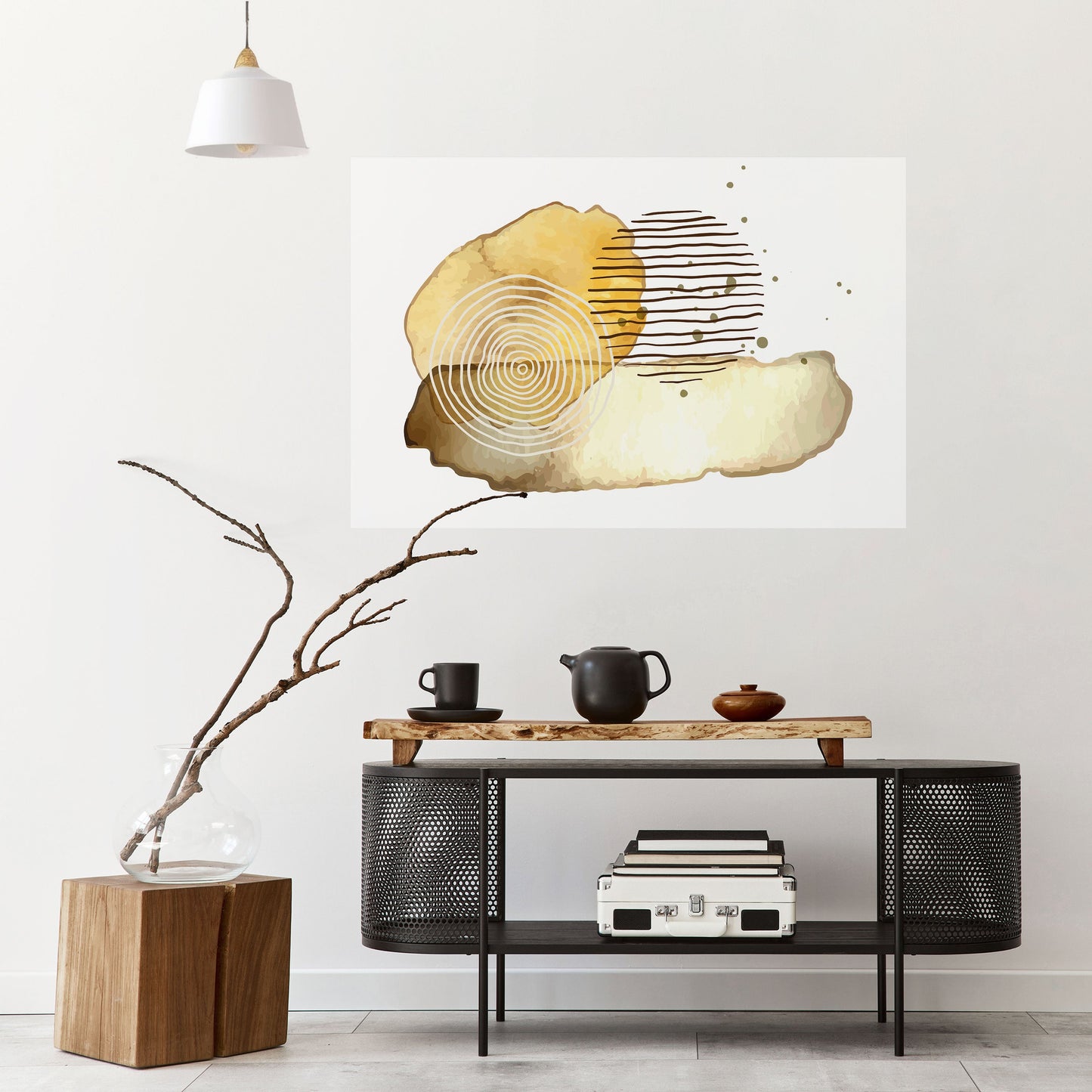 TRANSCENDENT TONES Peel and Stick Horizontal Poster